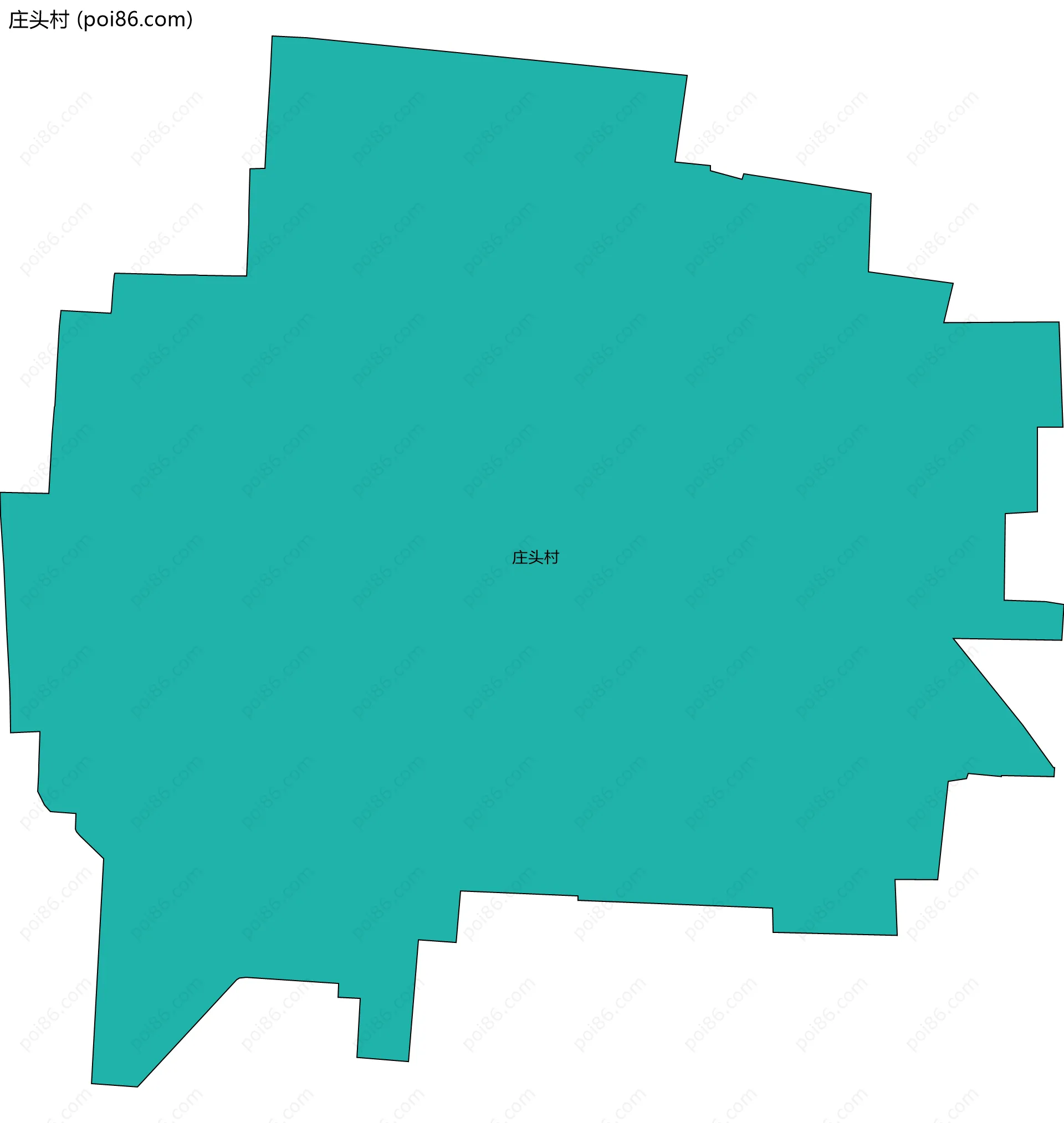 庄头村边界地图