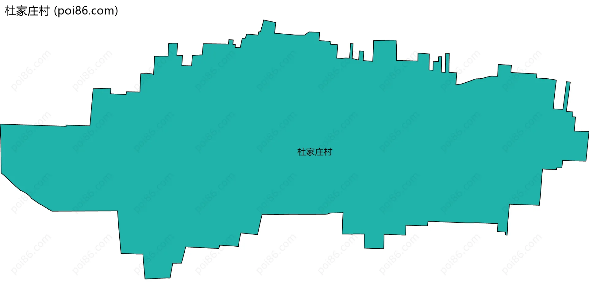 杜家庄村边界地图