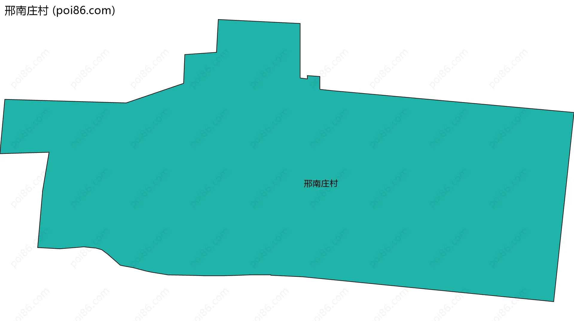 邢南庄村边界地图