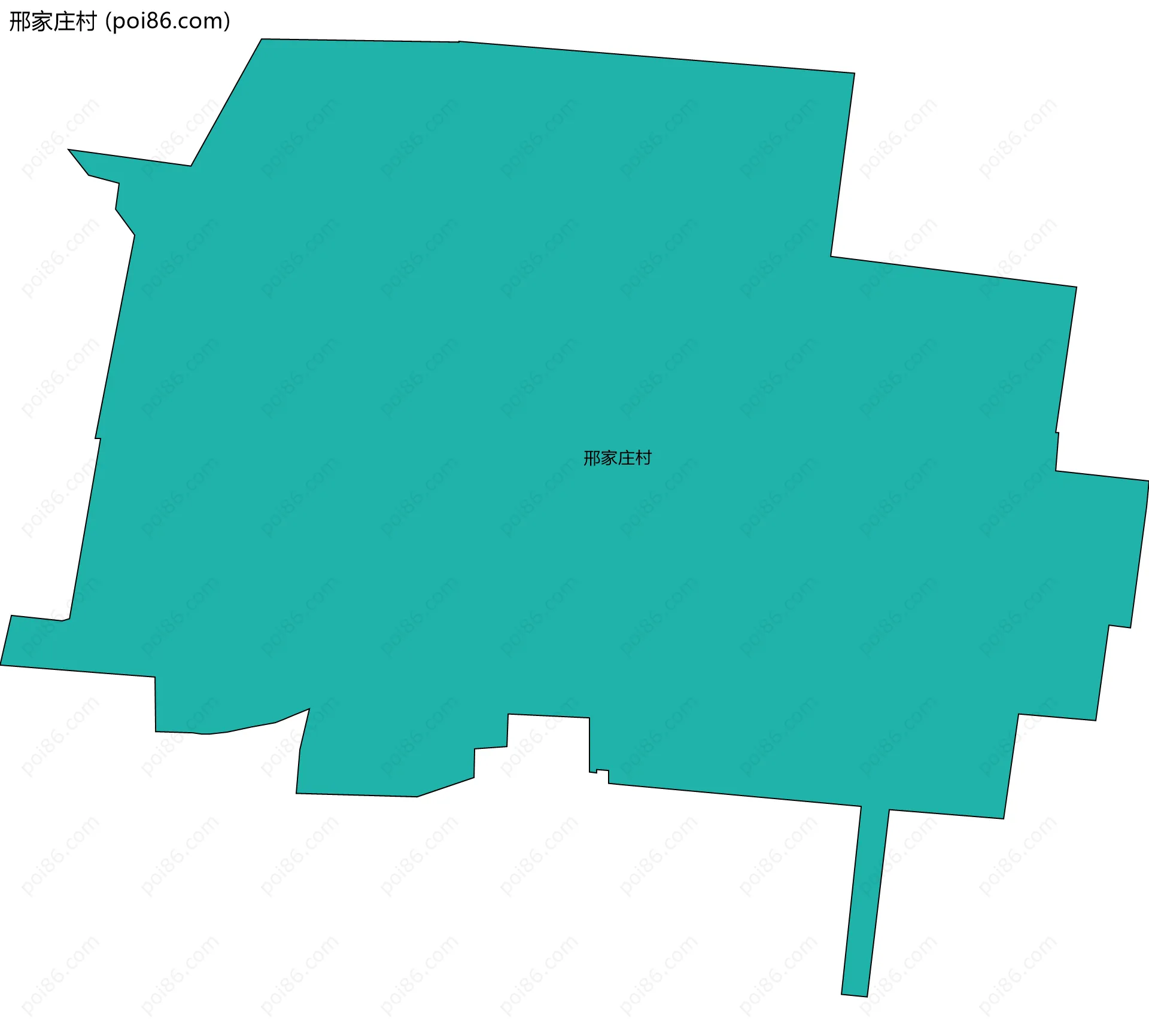 邢家庄村边界地图