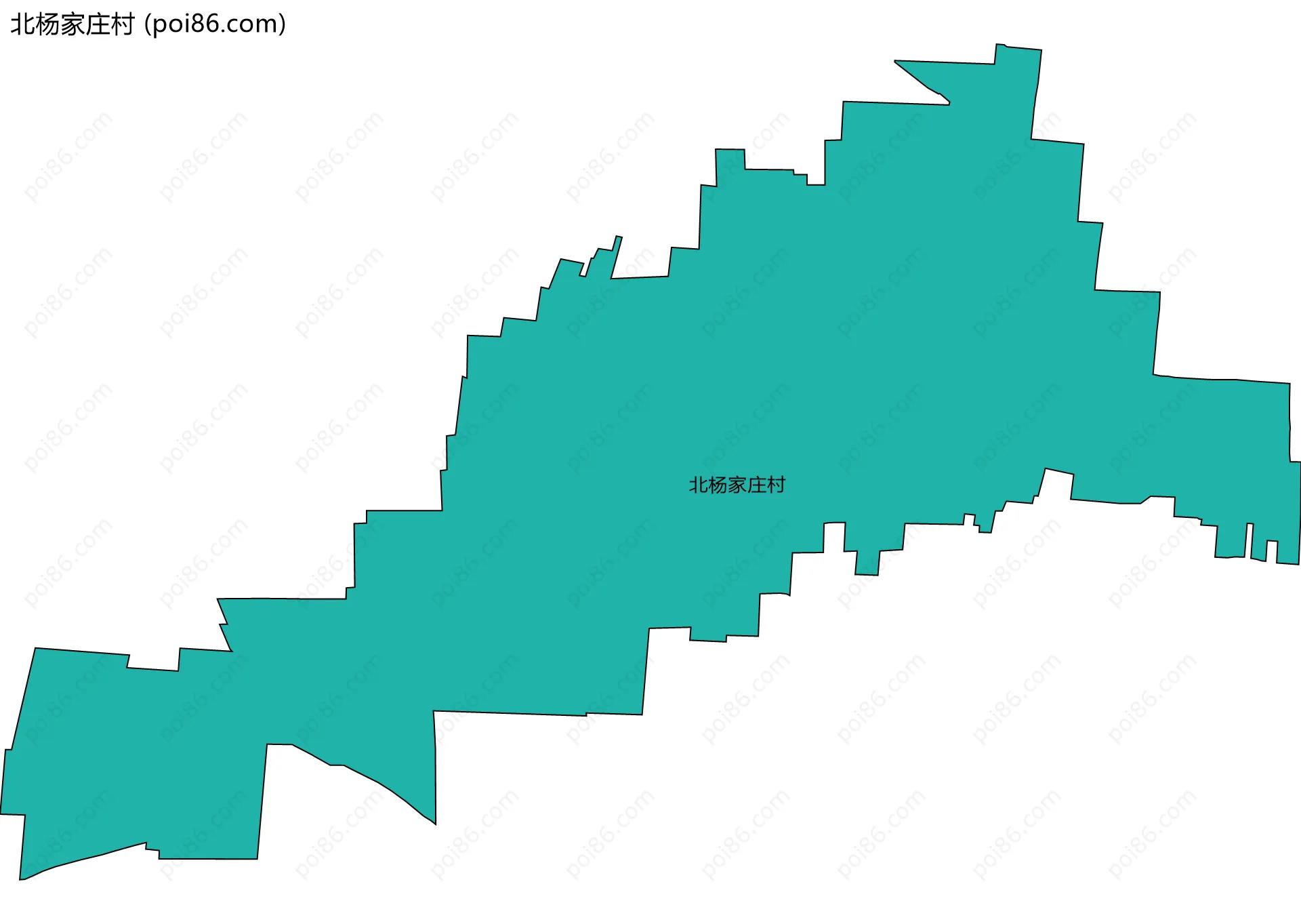 北杨家庄村边界地图