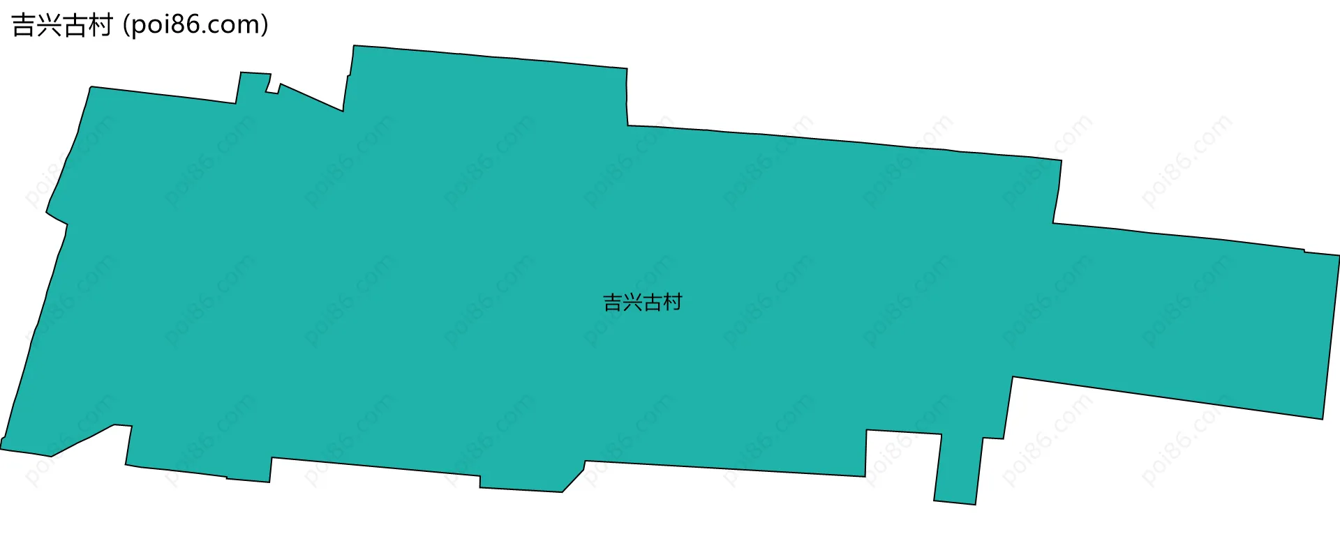 吉兴古村边界地图