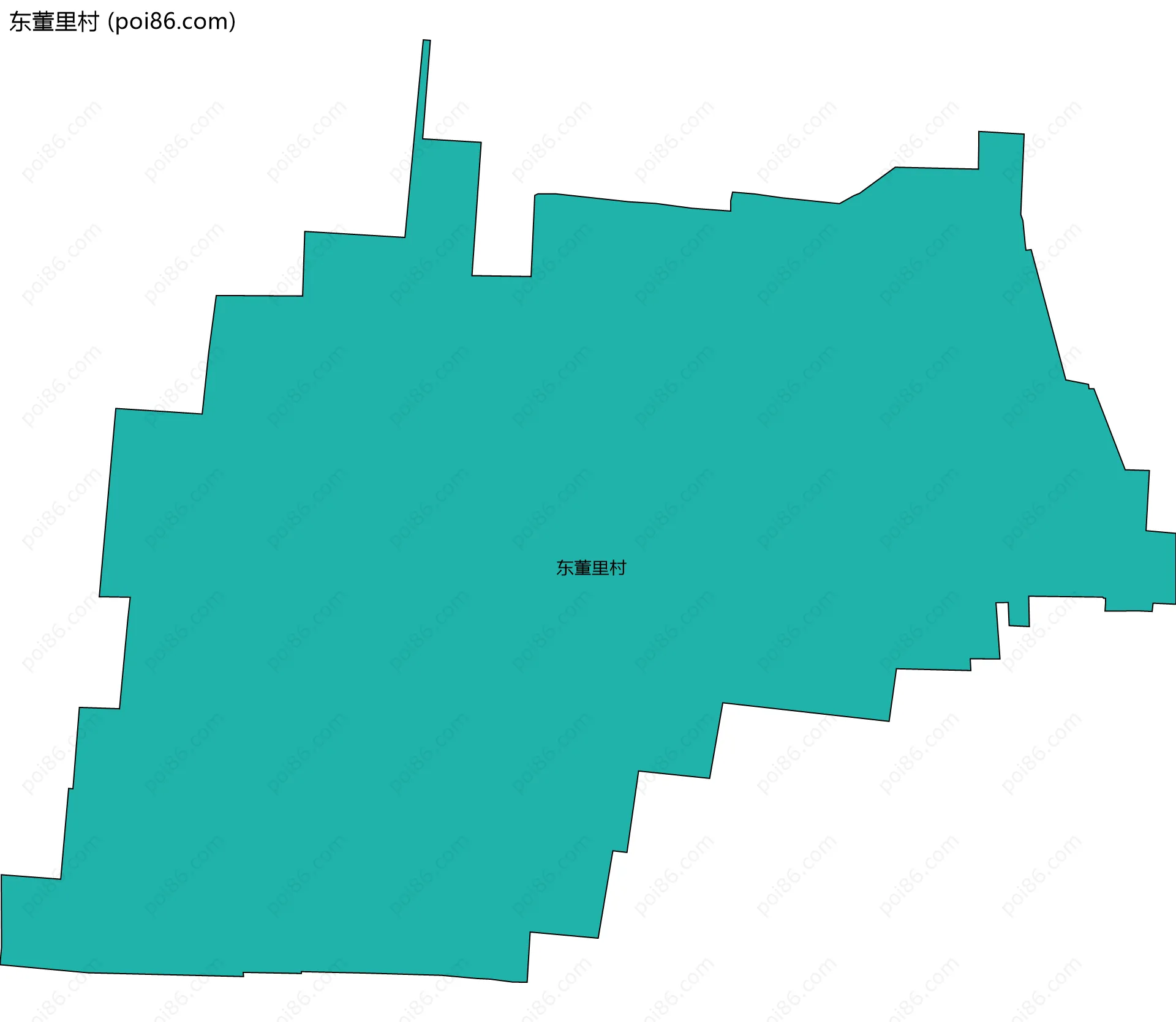 东董里村边界地图