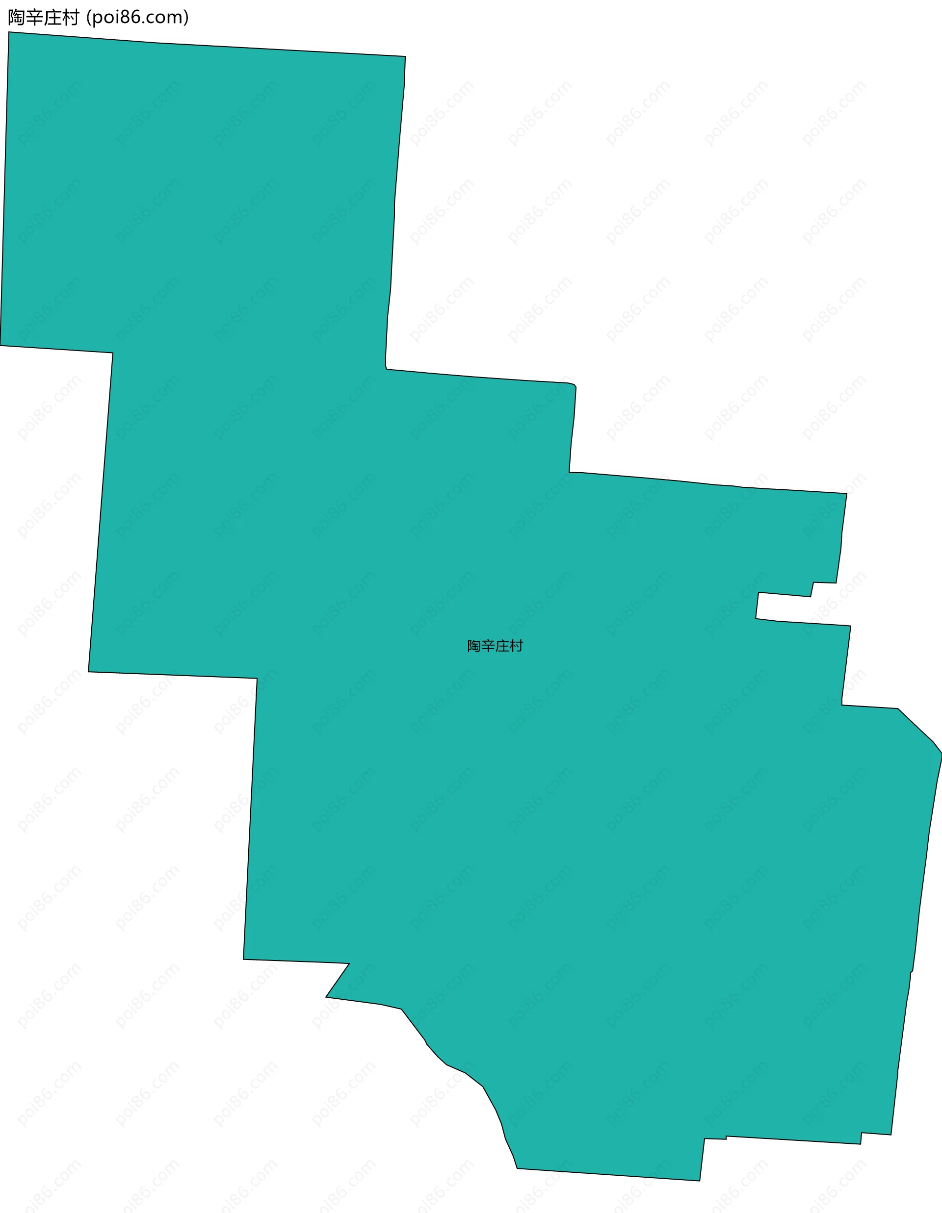 陶辛庄村边界地图