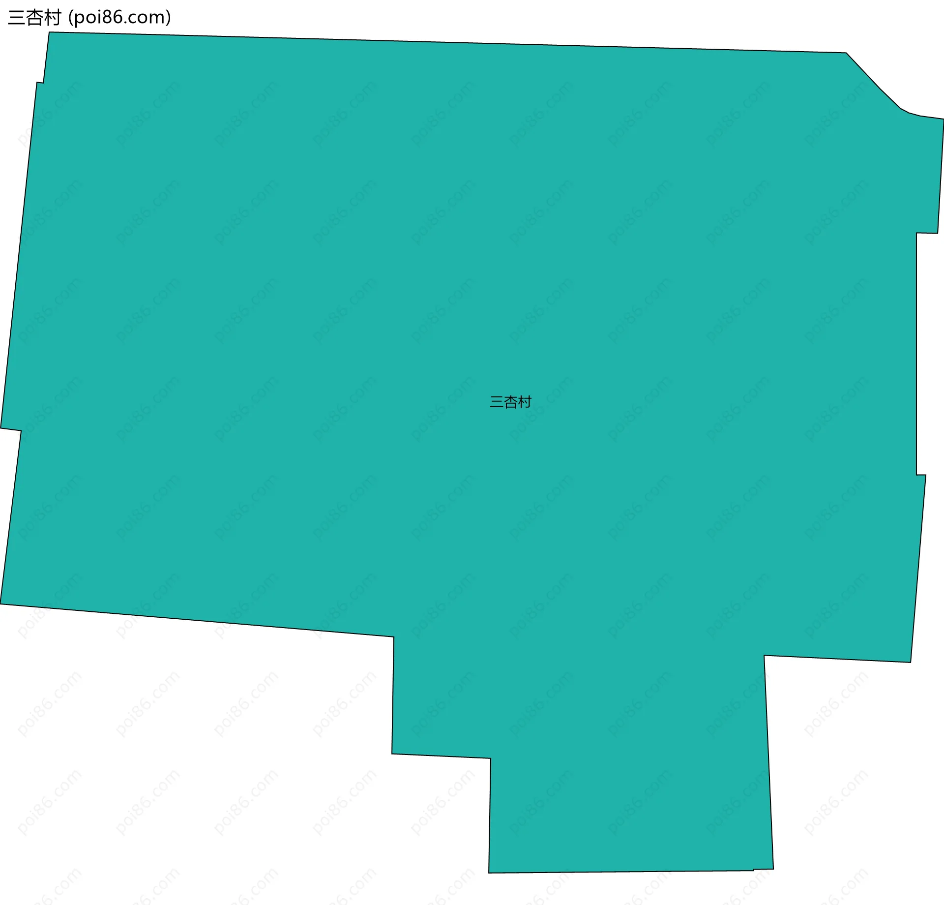 三杏村边界地图