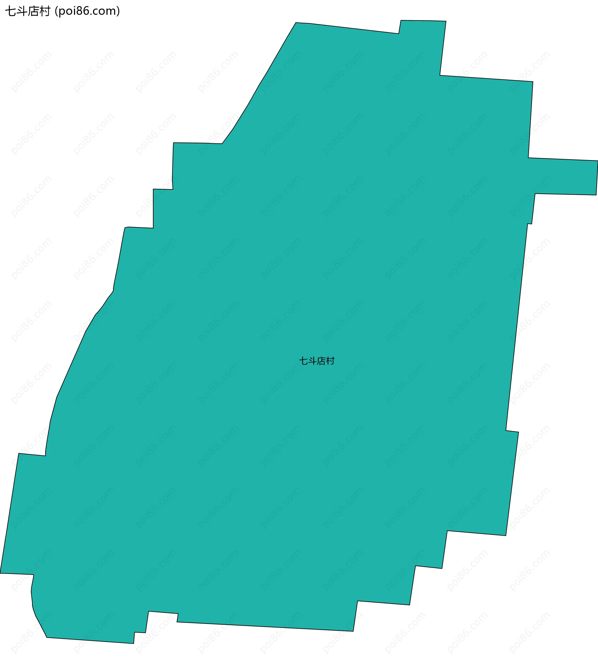 七斗店村边界地图