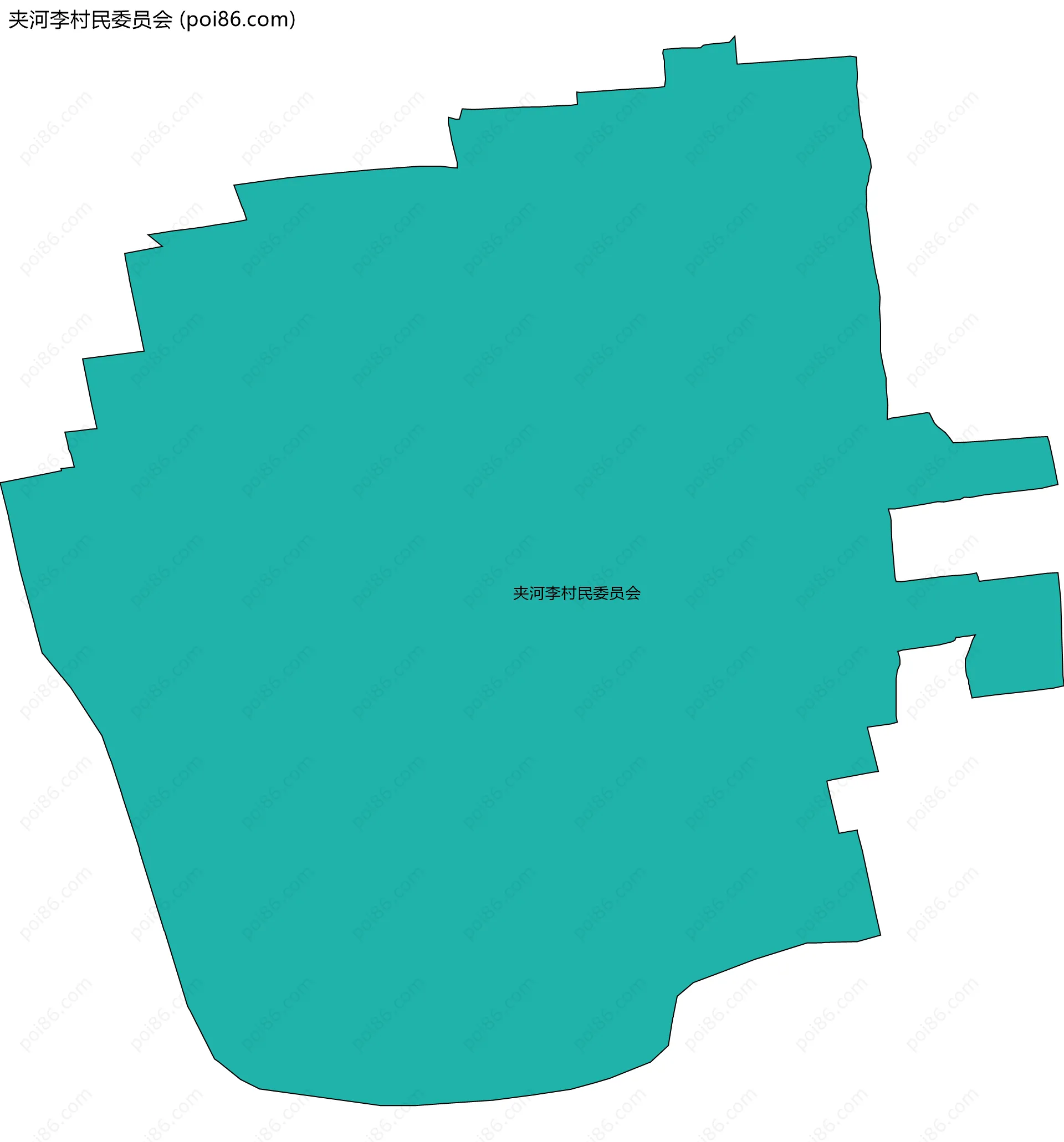 夹河李村民委员会边界地图