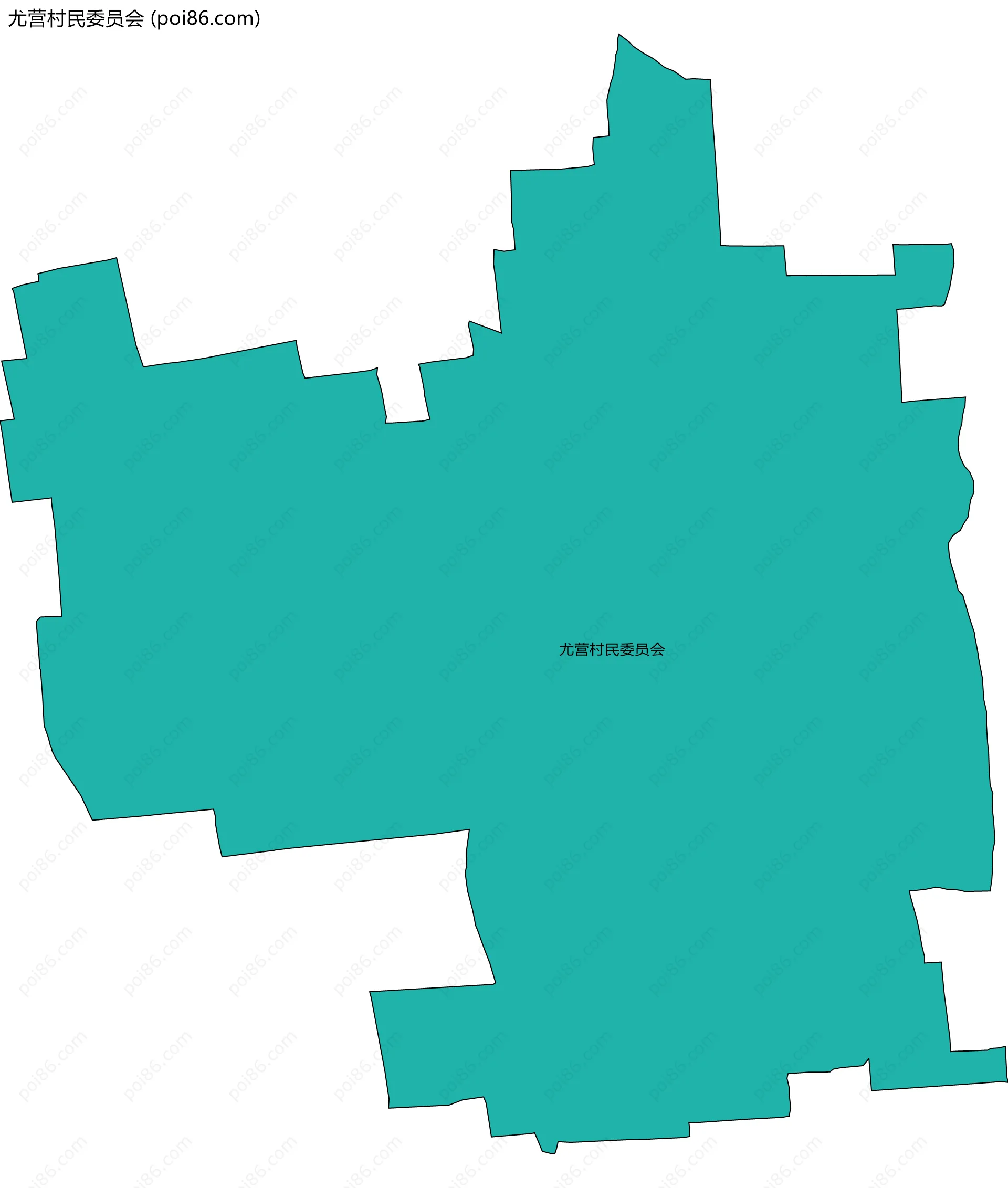 尤营村民委员会边界地图