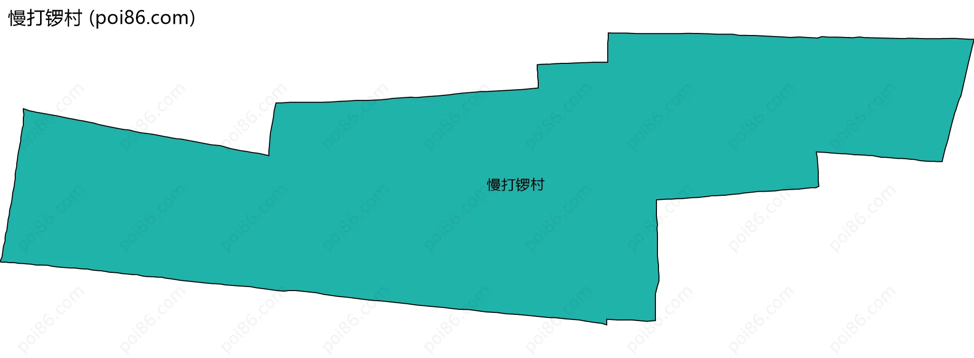 慢打锣村边界地图