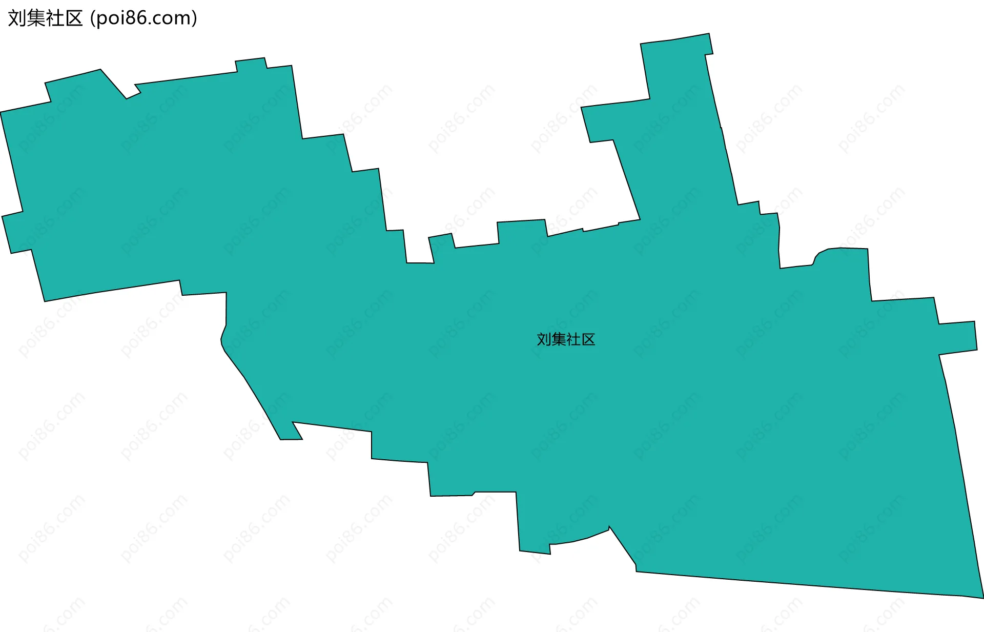 刘集社区边界地图