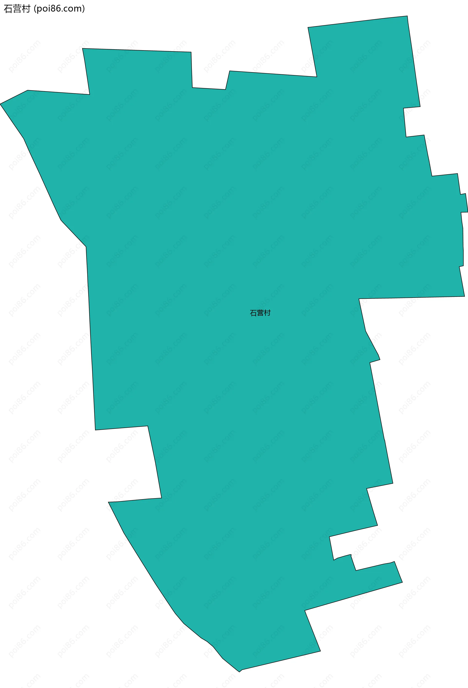 石营村边界地图