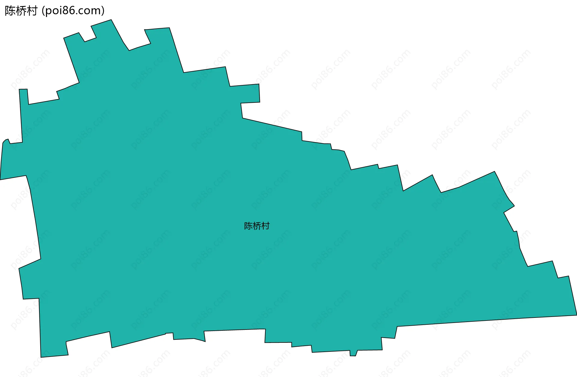 陈桥村边界地图