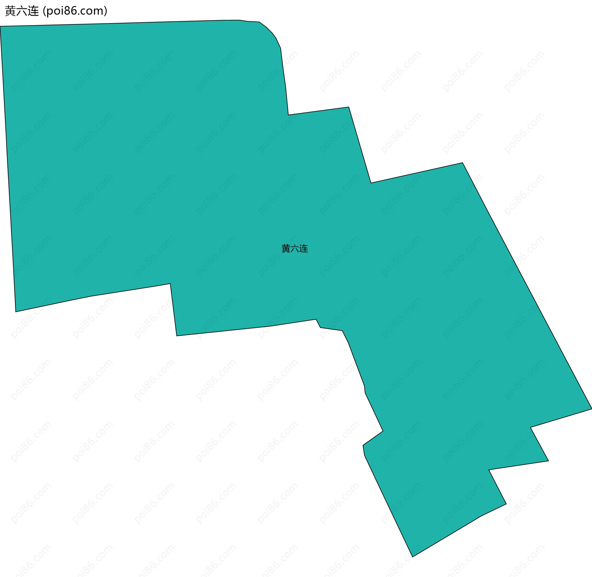 黄六连边界地图
