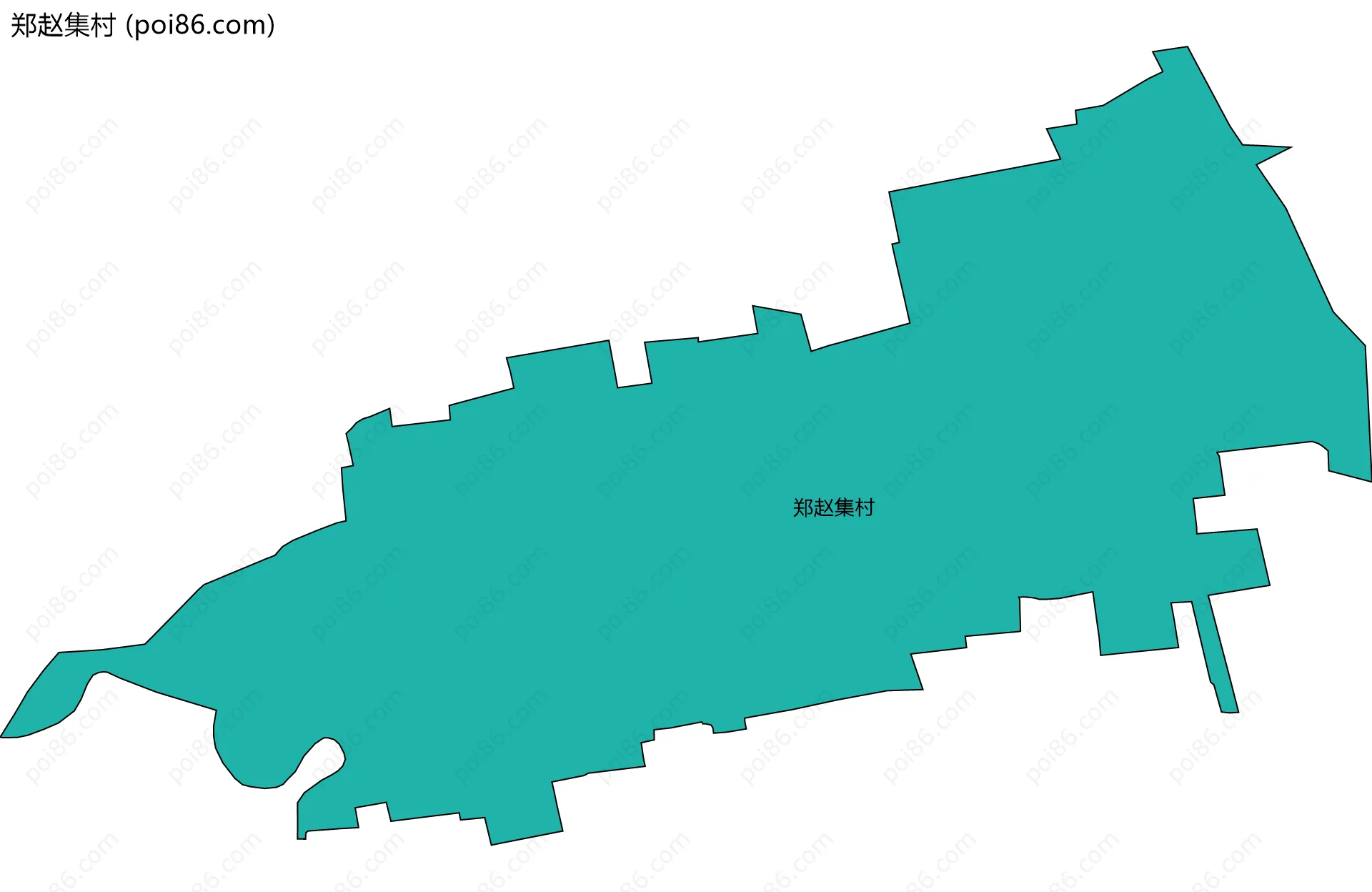 郑赵集村边界地图