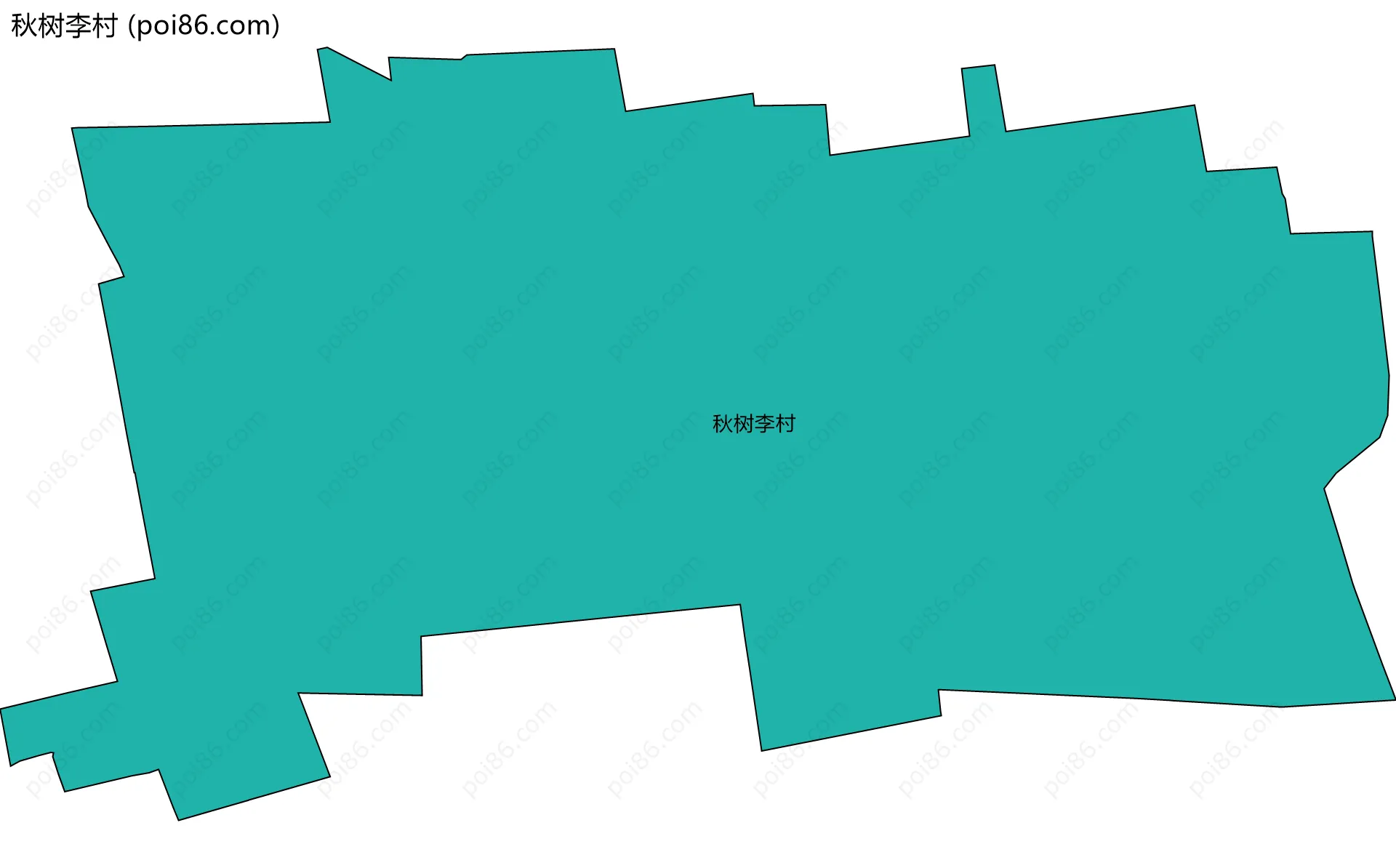 秋树李村边界地图