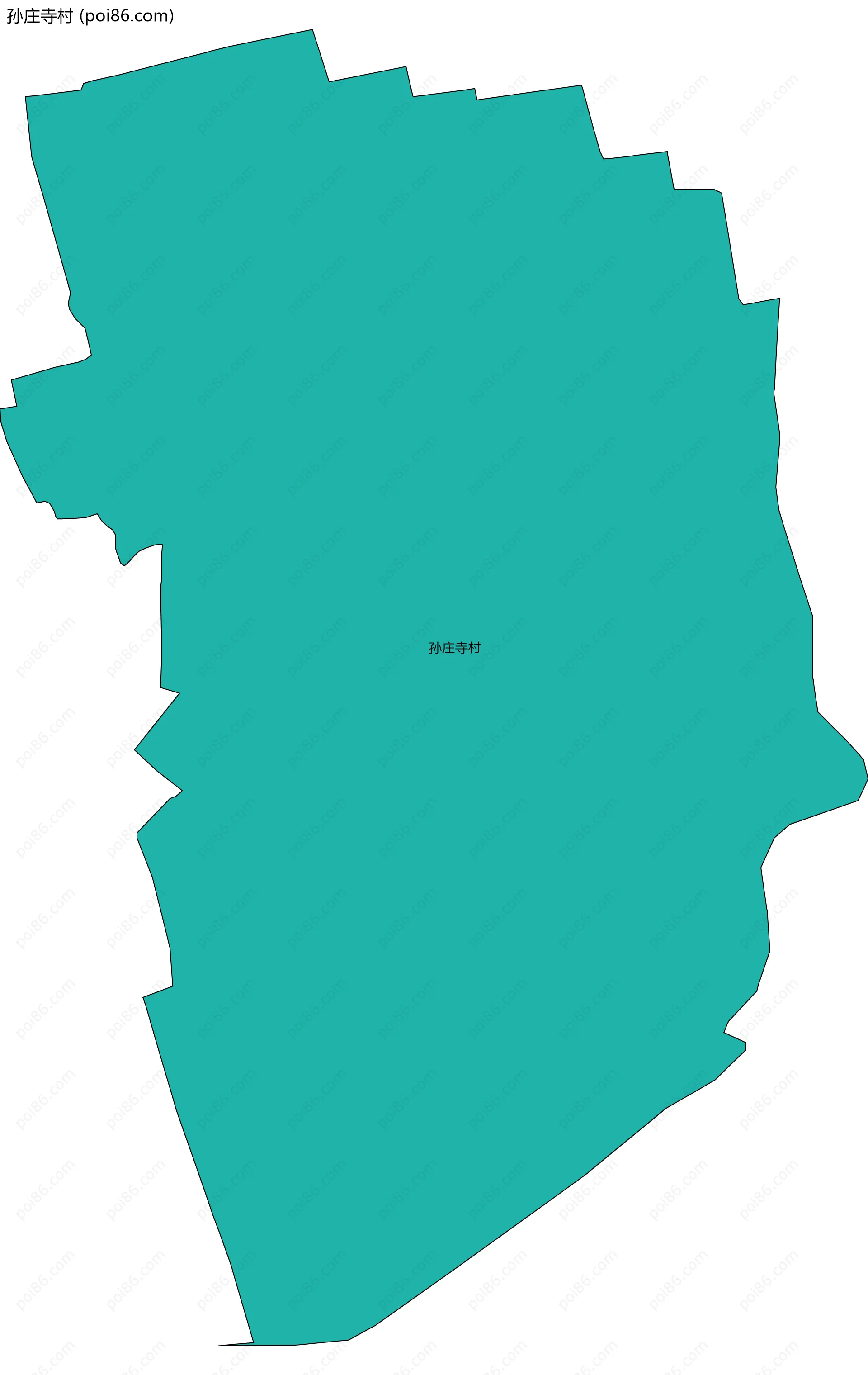 孙庄寺村边界地图