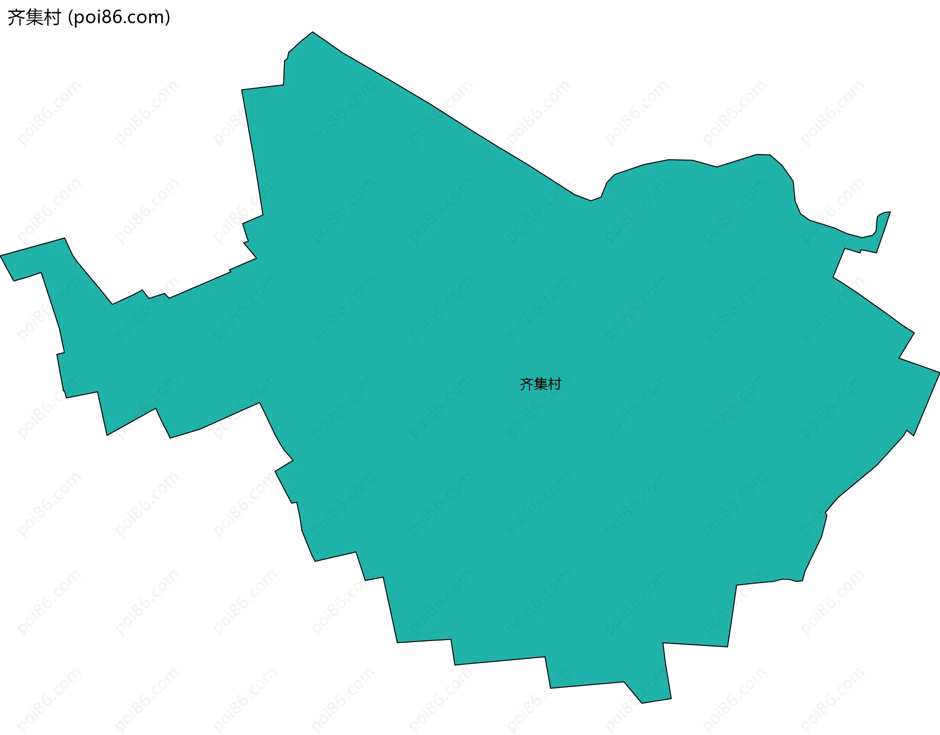 齐集村边界地图