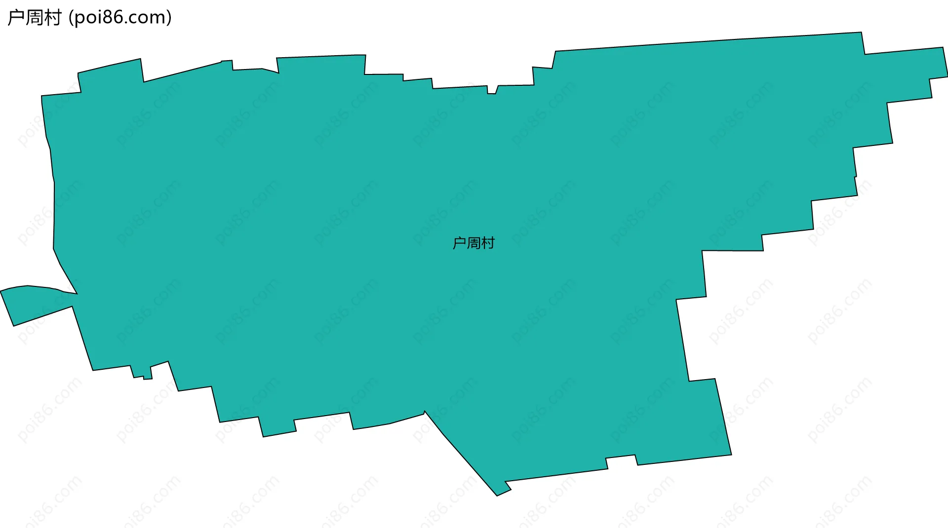 户周村边界地图