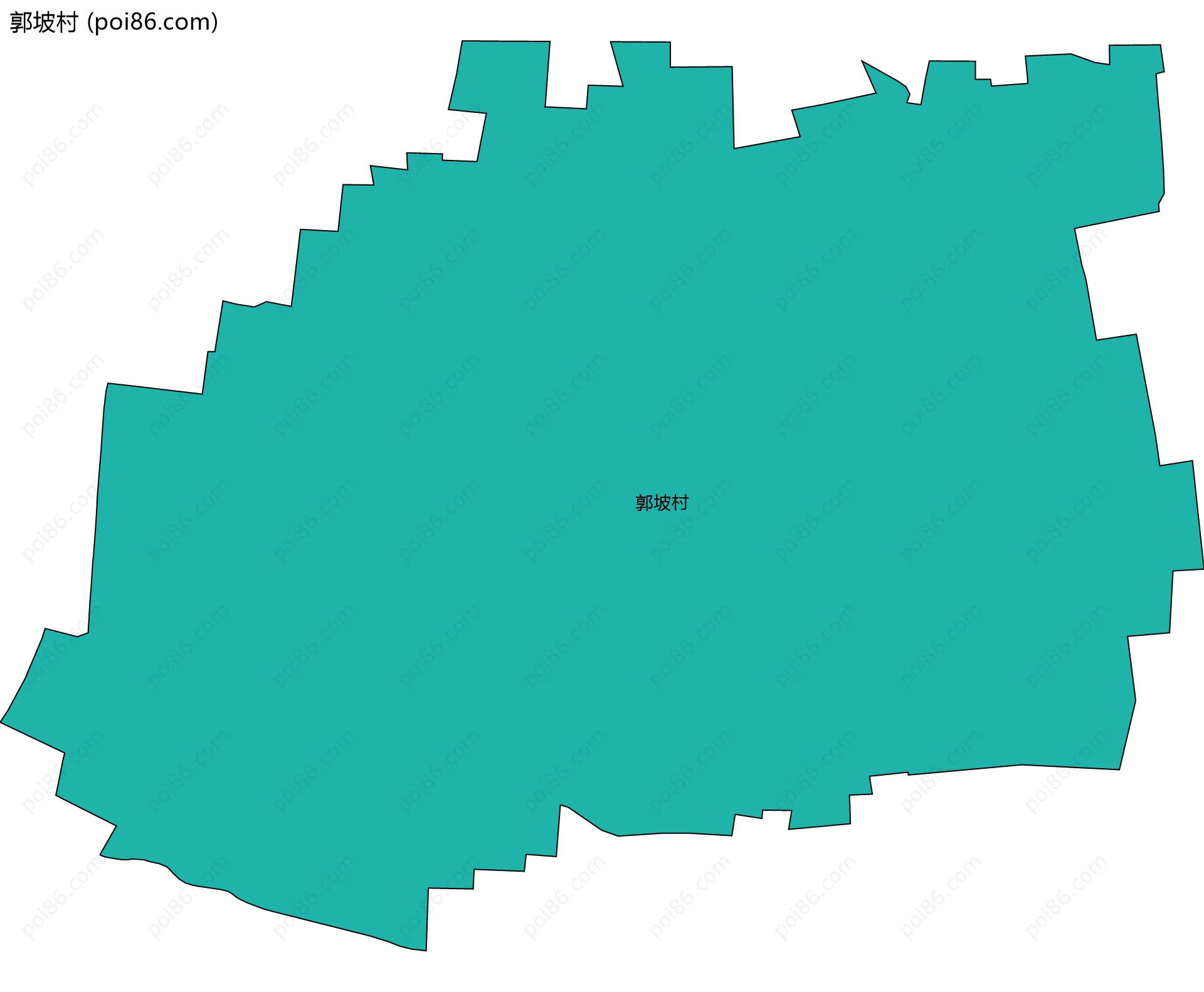 郭坡村边界地图