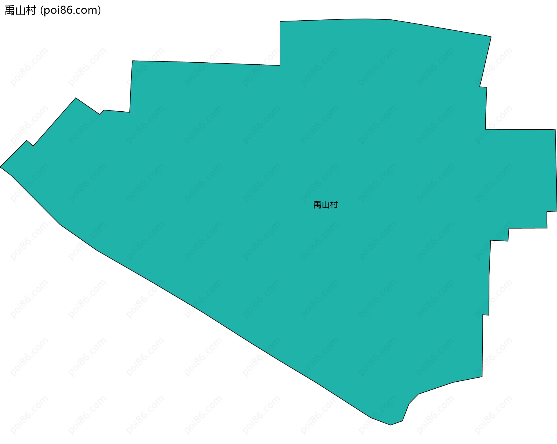 禹山村边界地图
