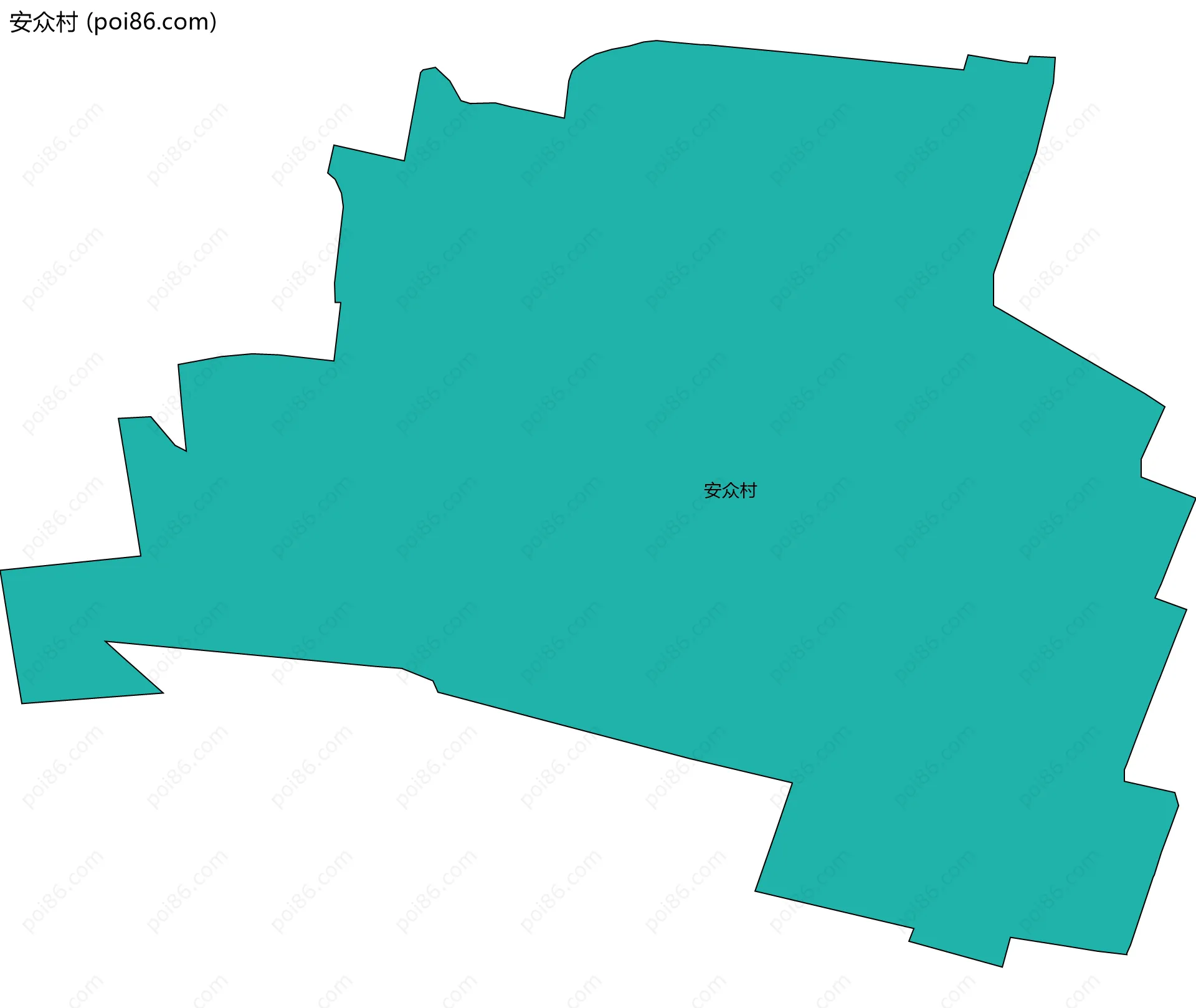 安众村边界地图