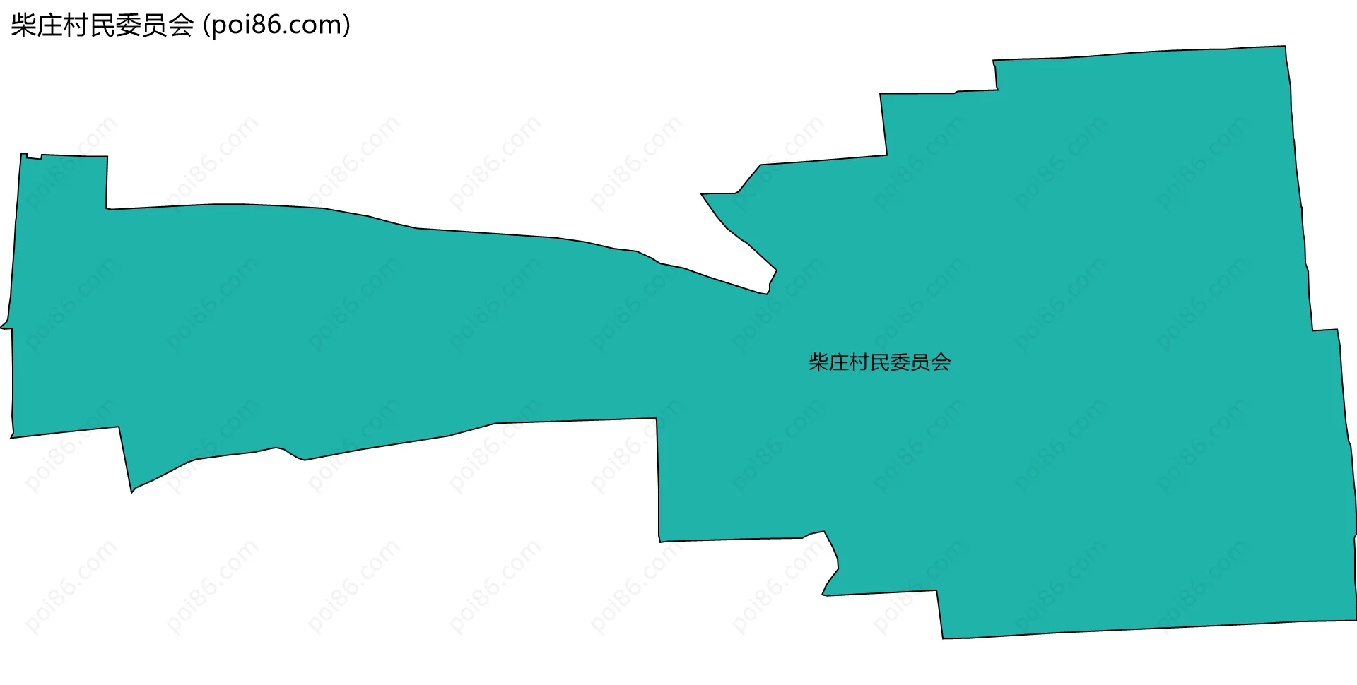 柴庄村民委员会边界地图