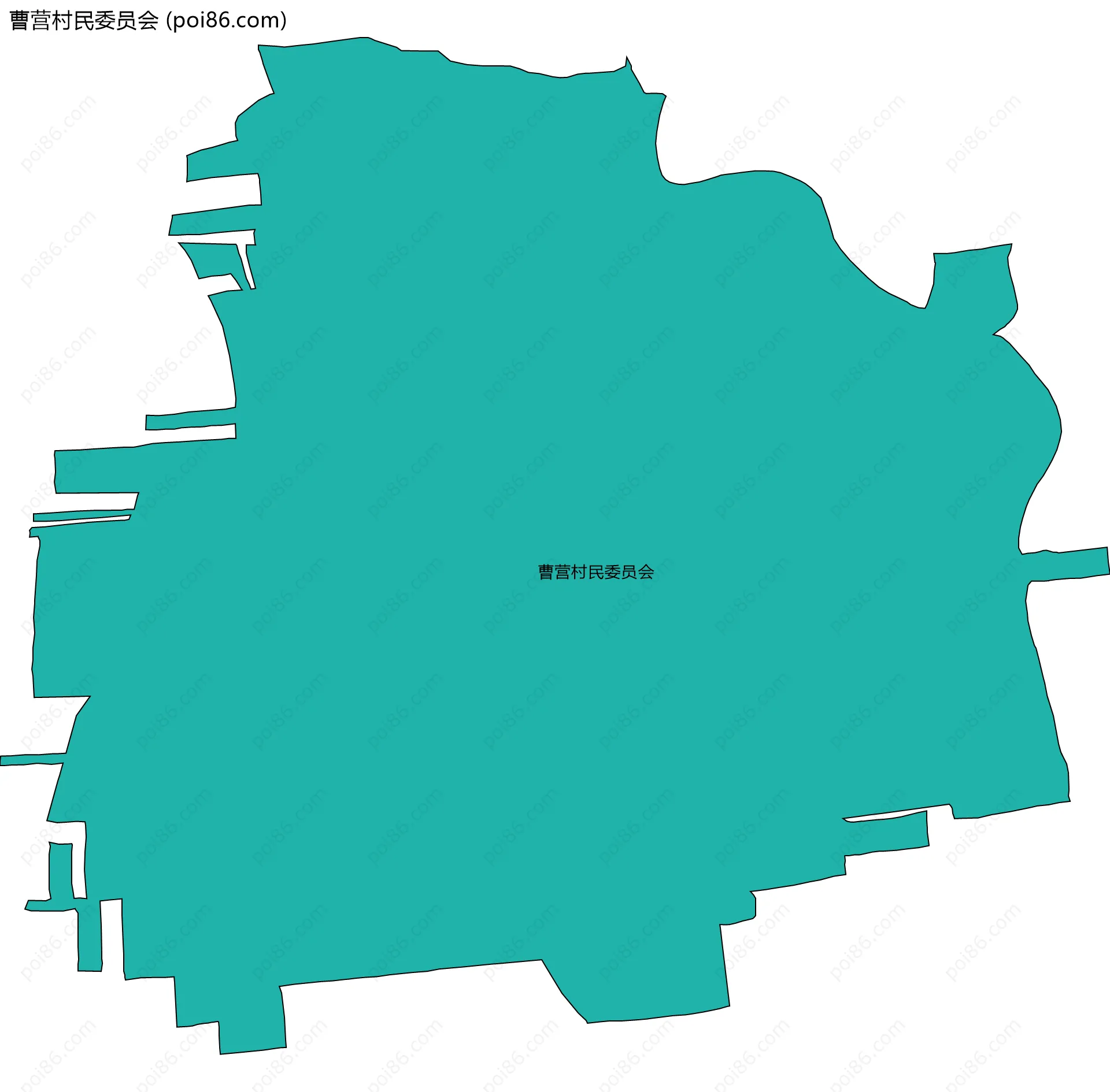 曹营村民委员会边界地图