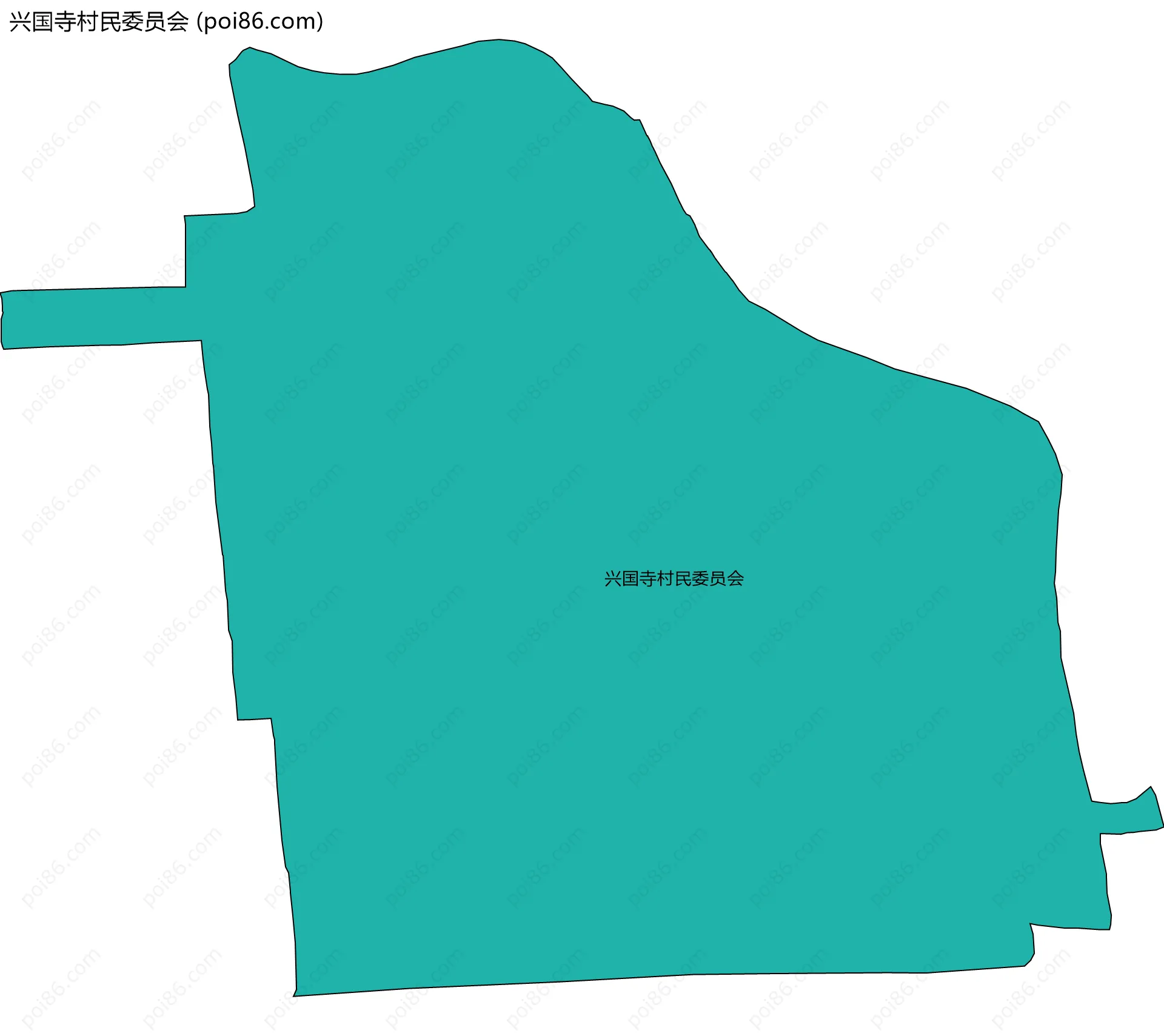兴国寺村民委员会边界地图