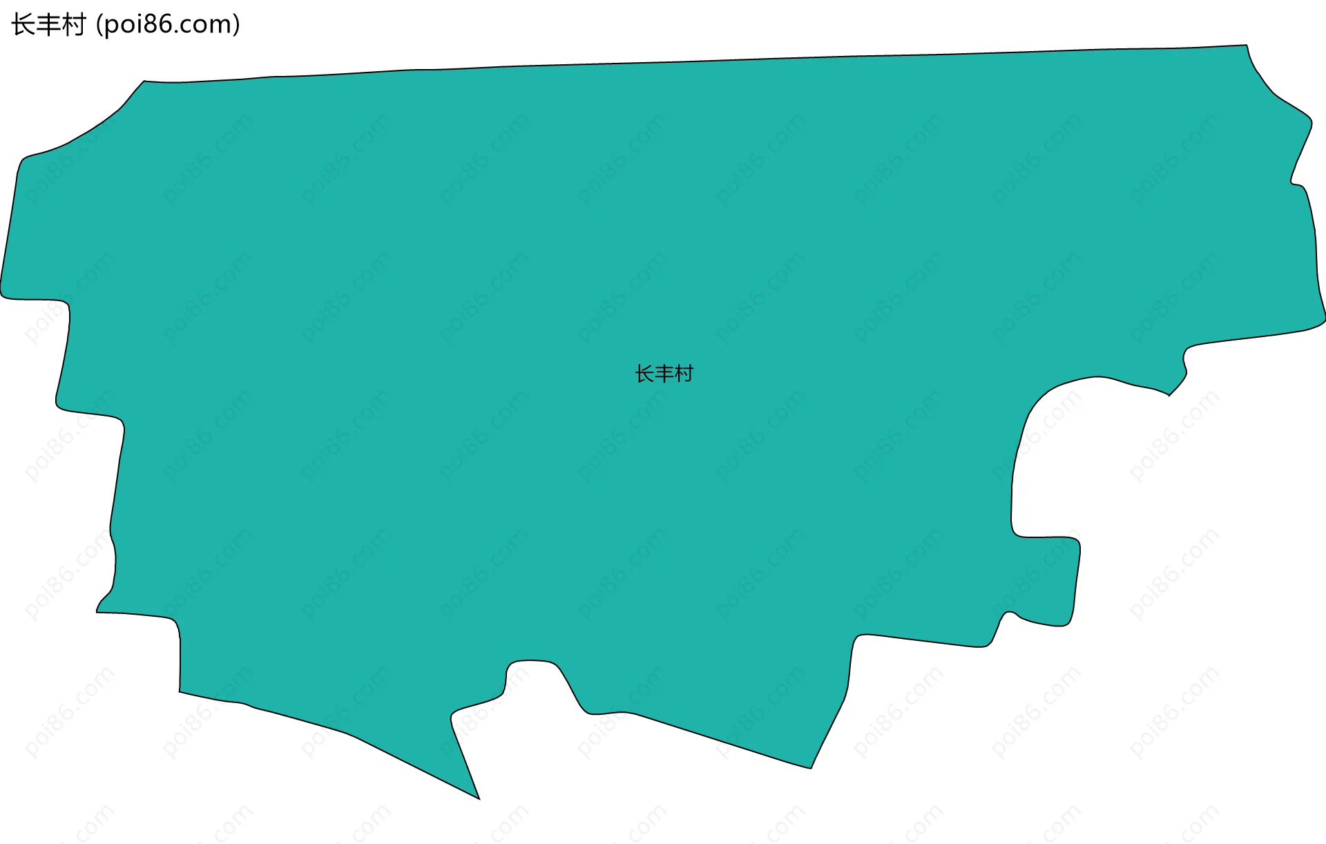 长丰村边界地图