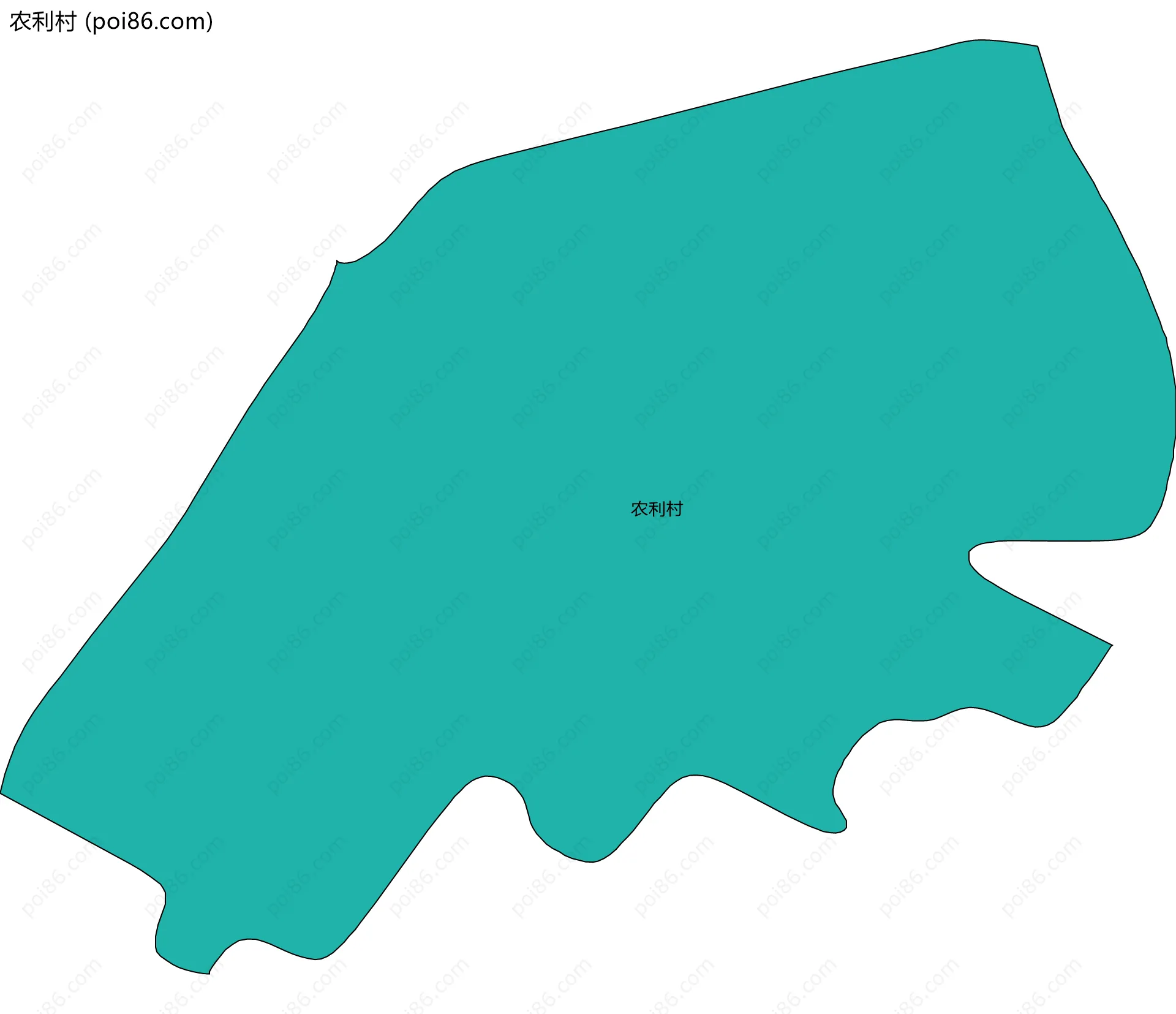 农利村边界地图