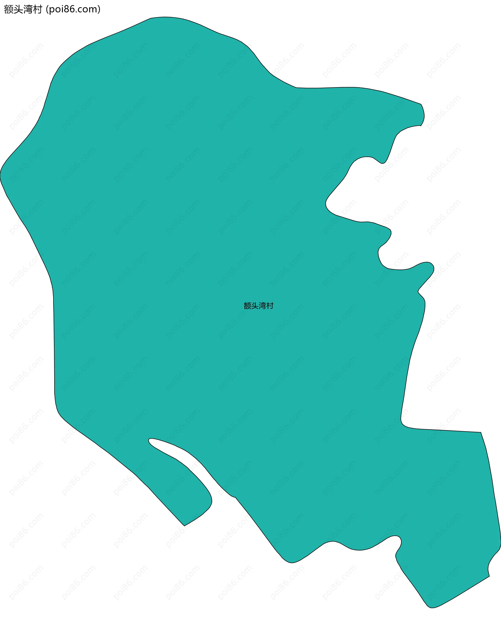 额头湾村边界地图