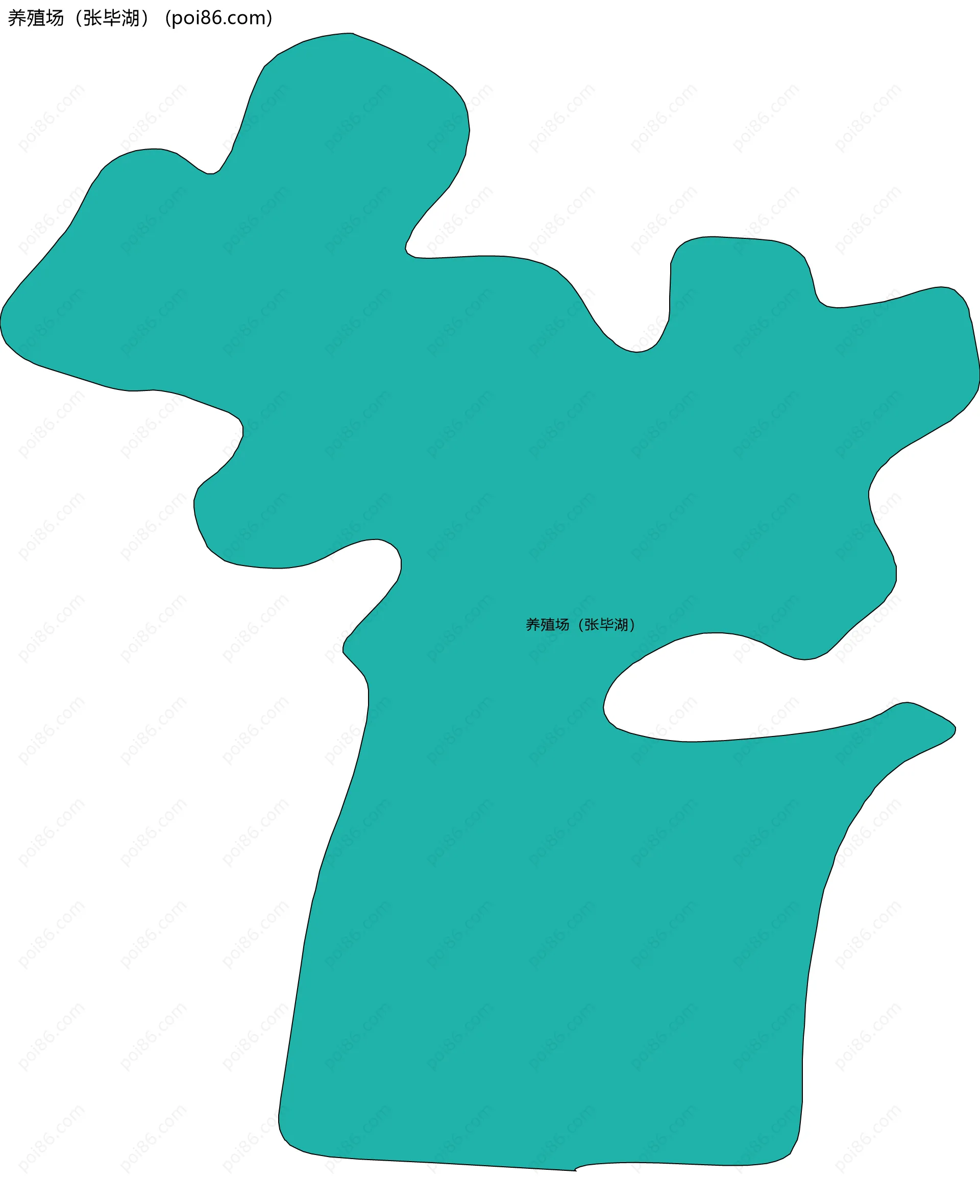 养殖场（张毕湖）边界地图