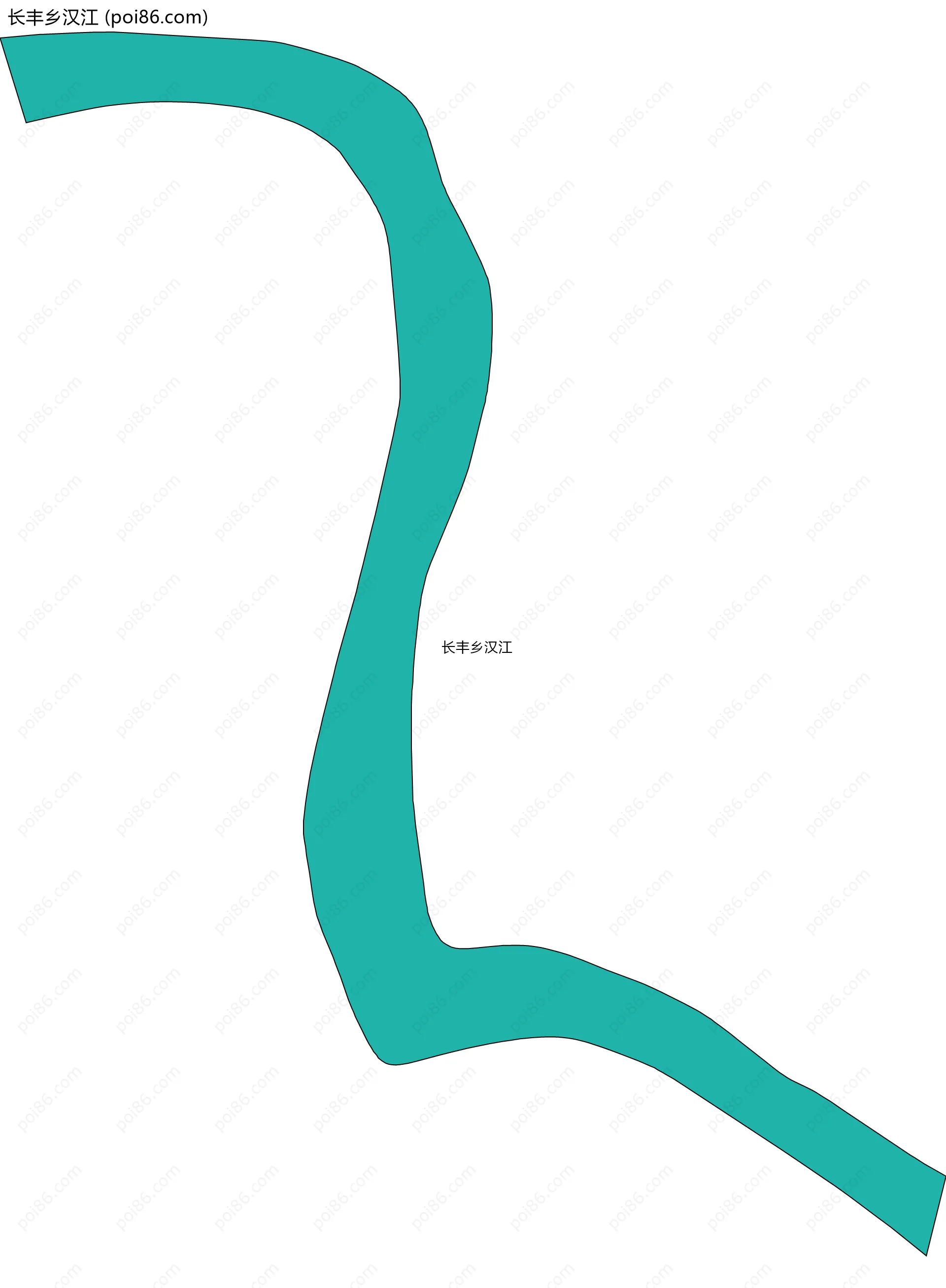 长丰乡汉江边界地图