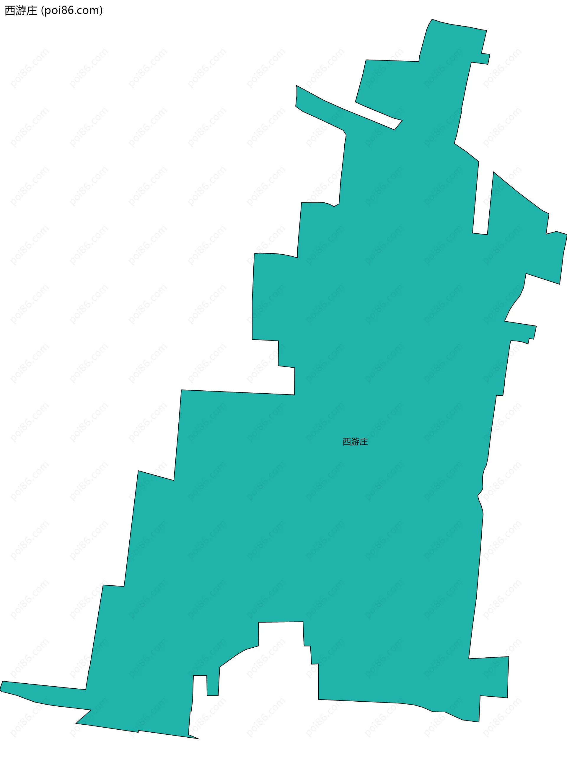 西游庄边界地图