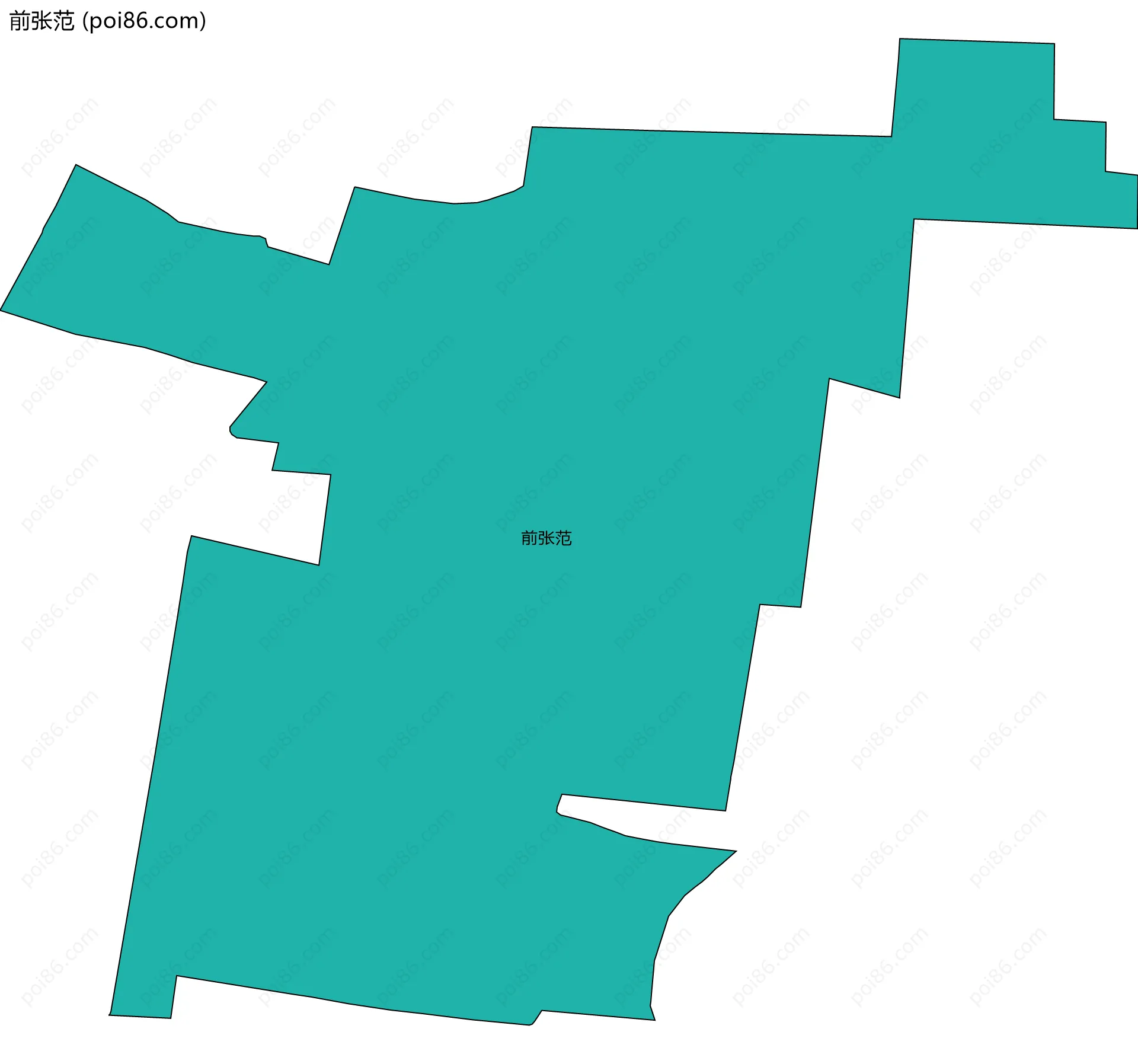 前张范边界地图