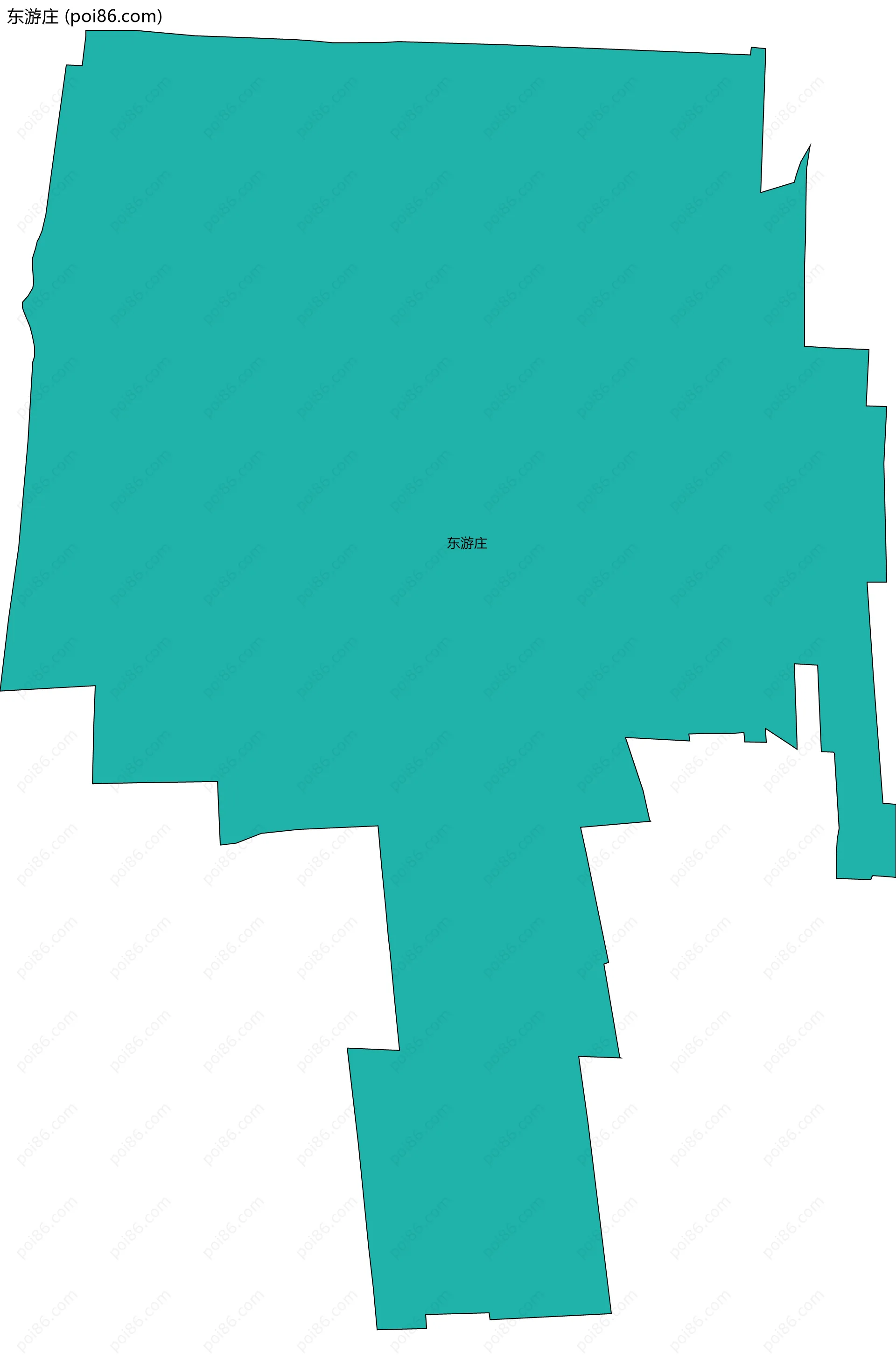 东游庄边界地图