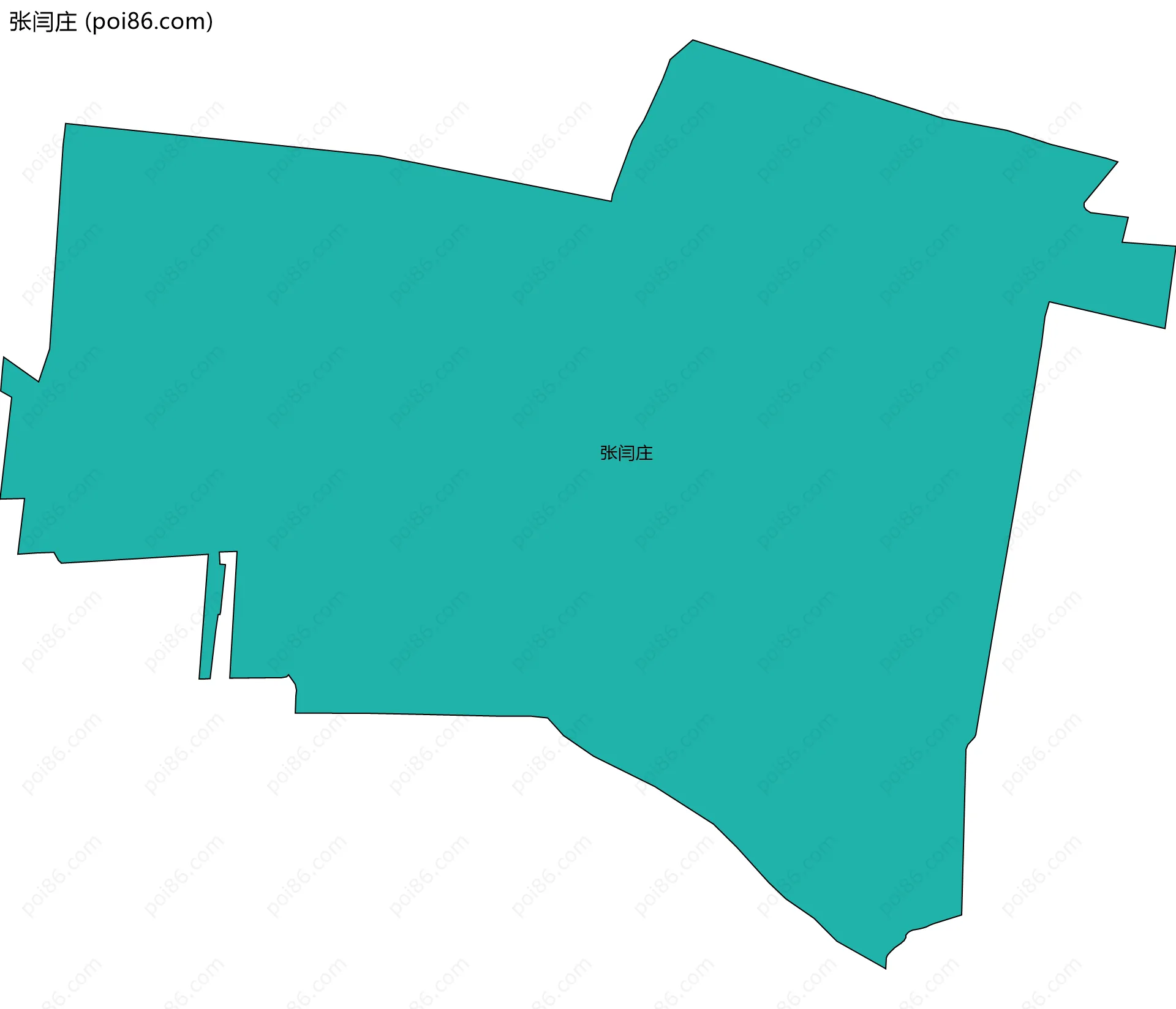张闫庄边界地图
