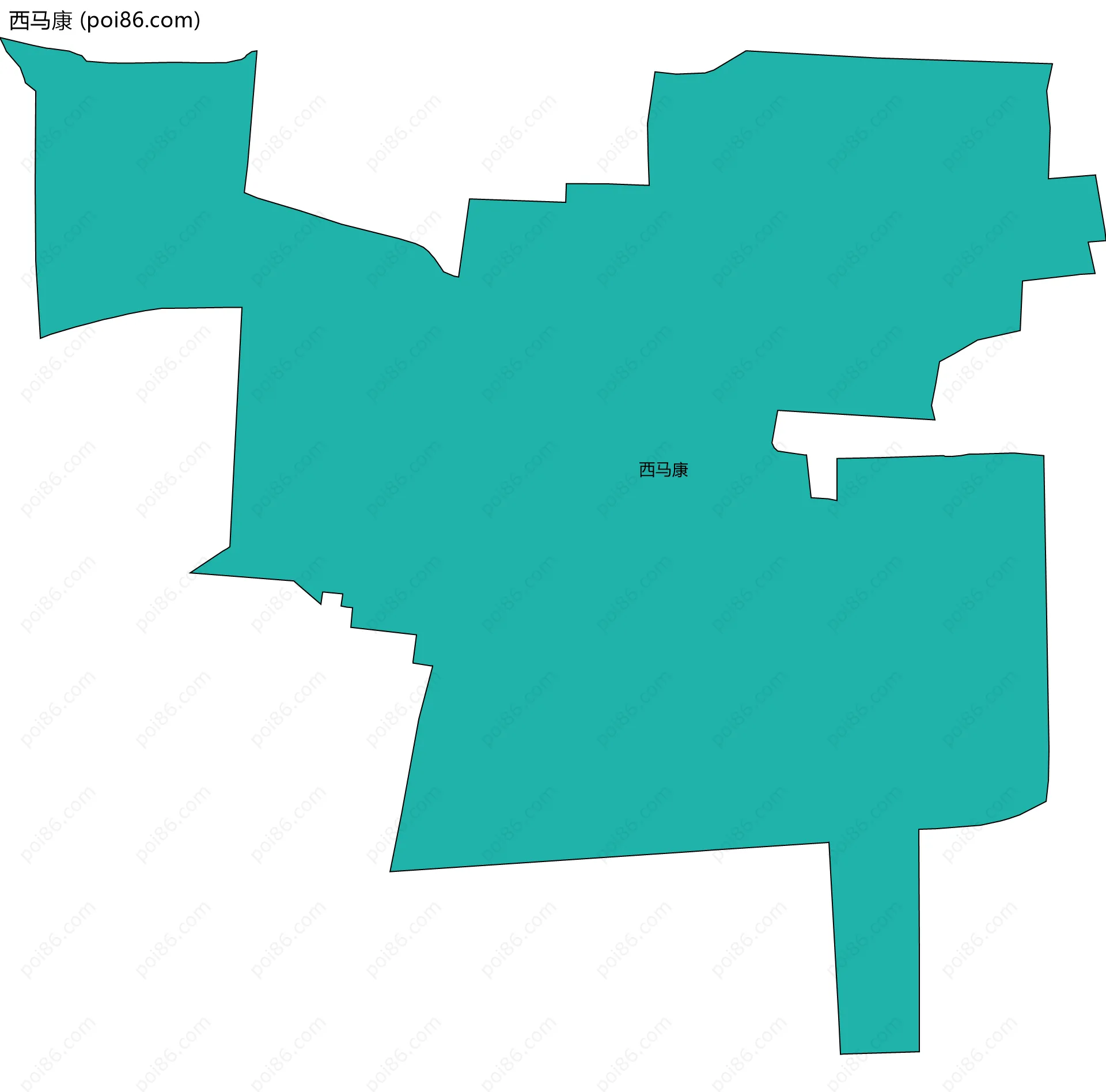西马康边界地图