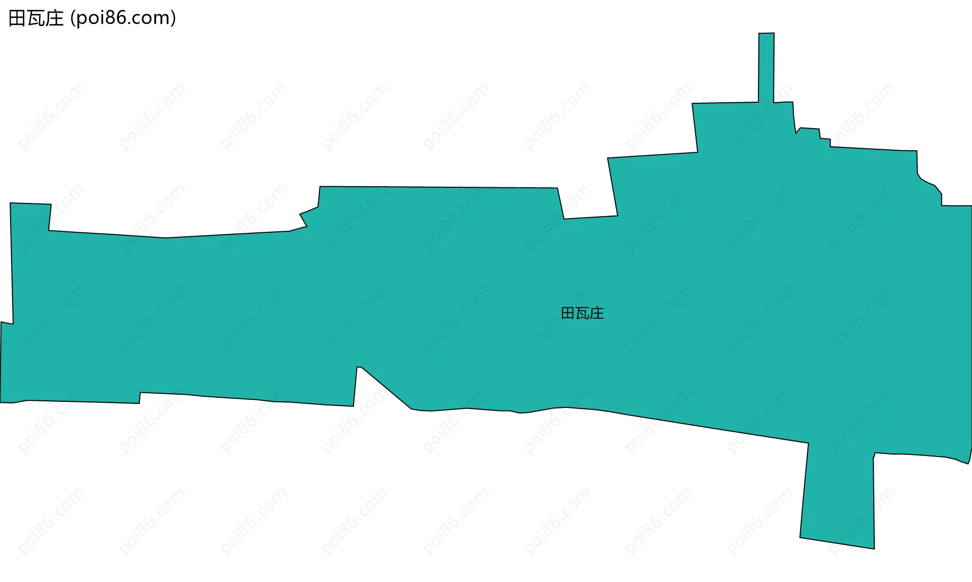 田瓦庄边界地图