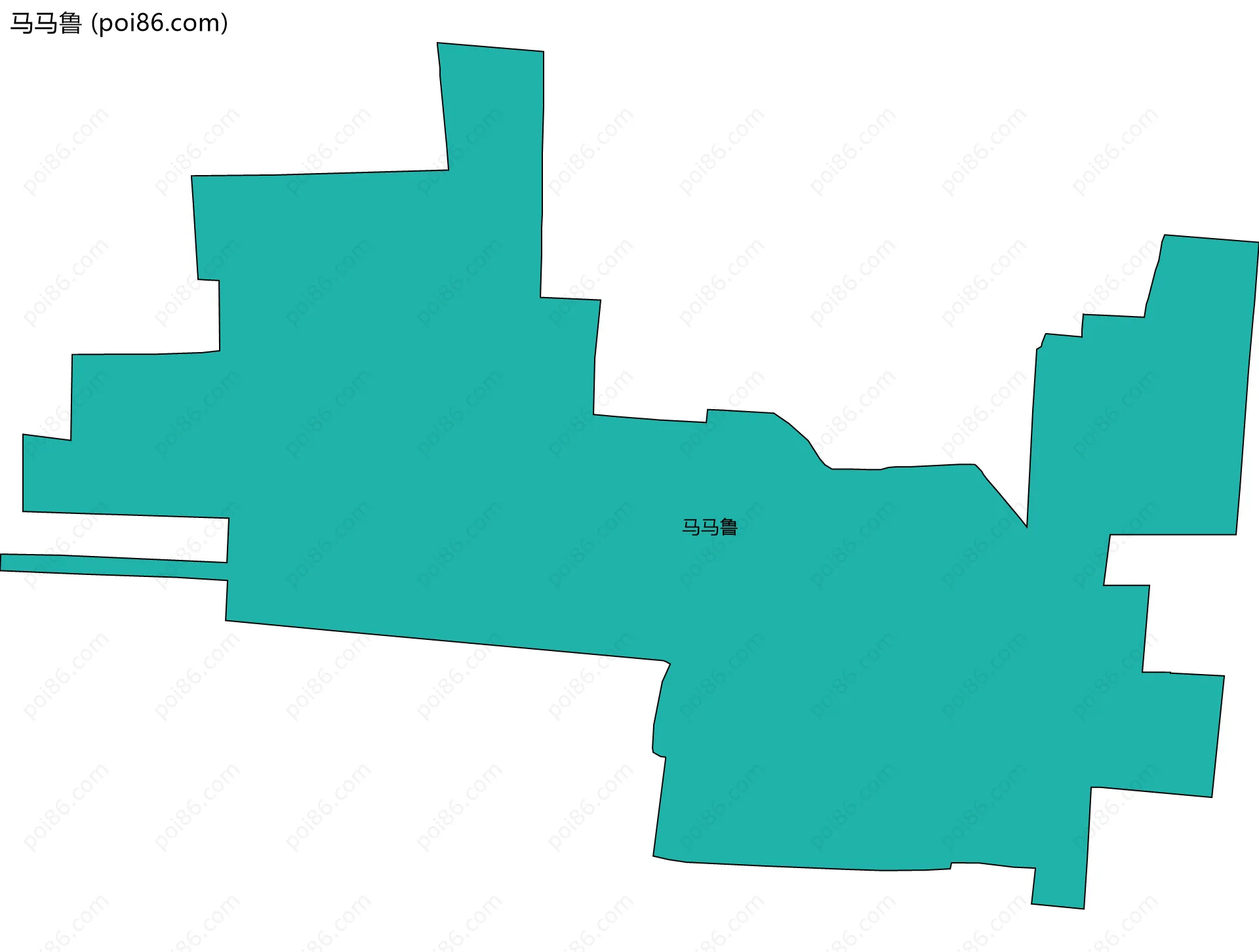 马马鲁边界地图