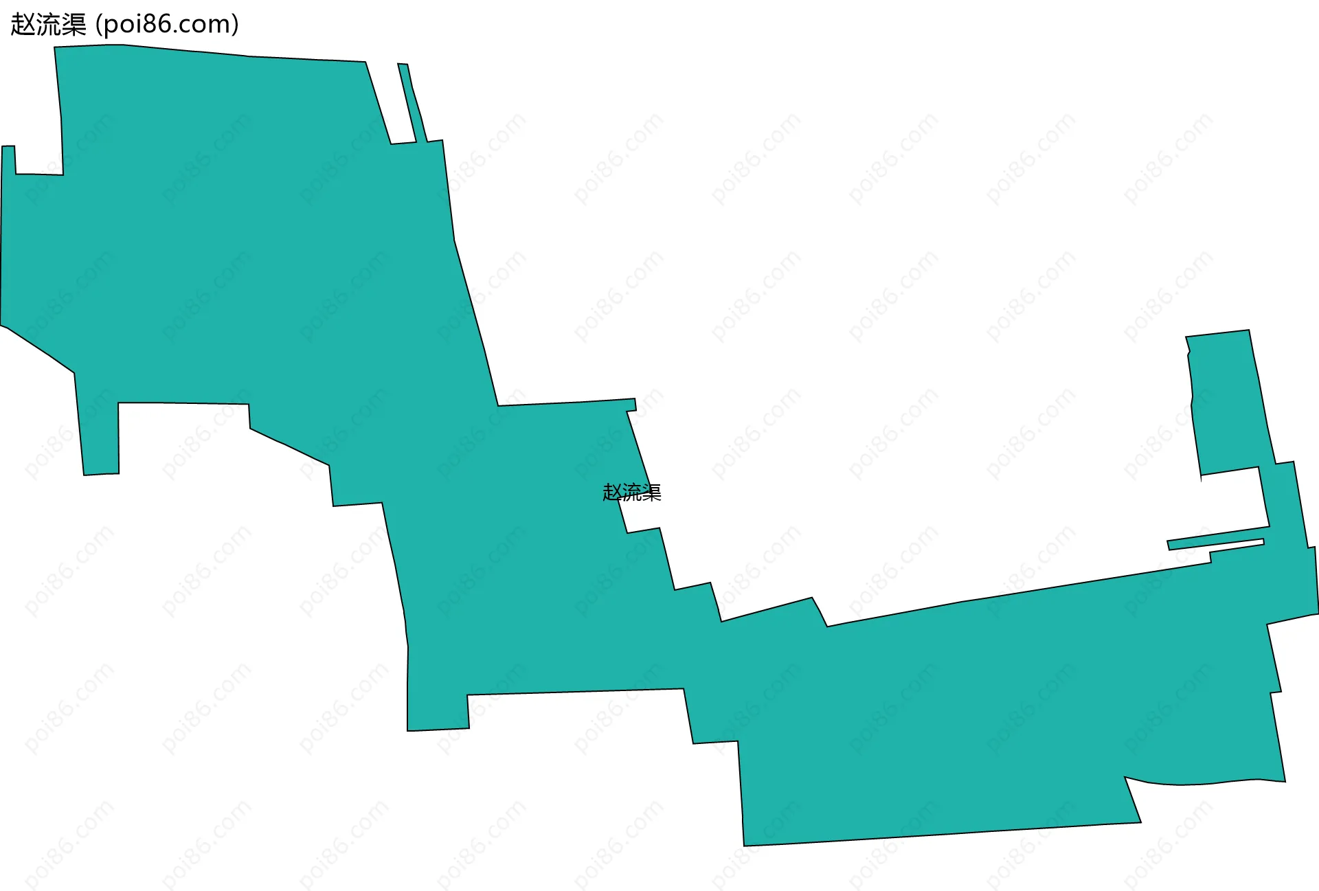 赵流渠边界地图