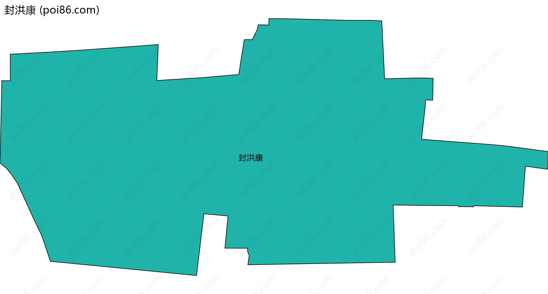 封洪康边界地图