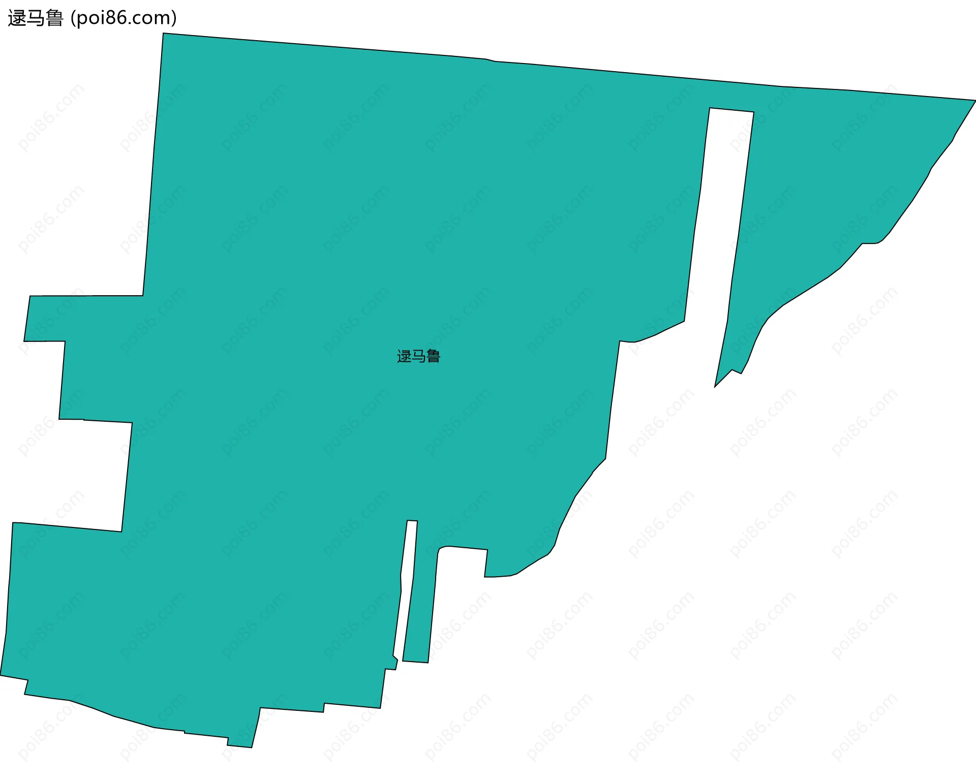 逯马鲁边界地图