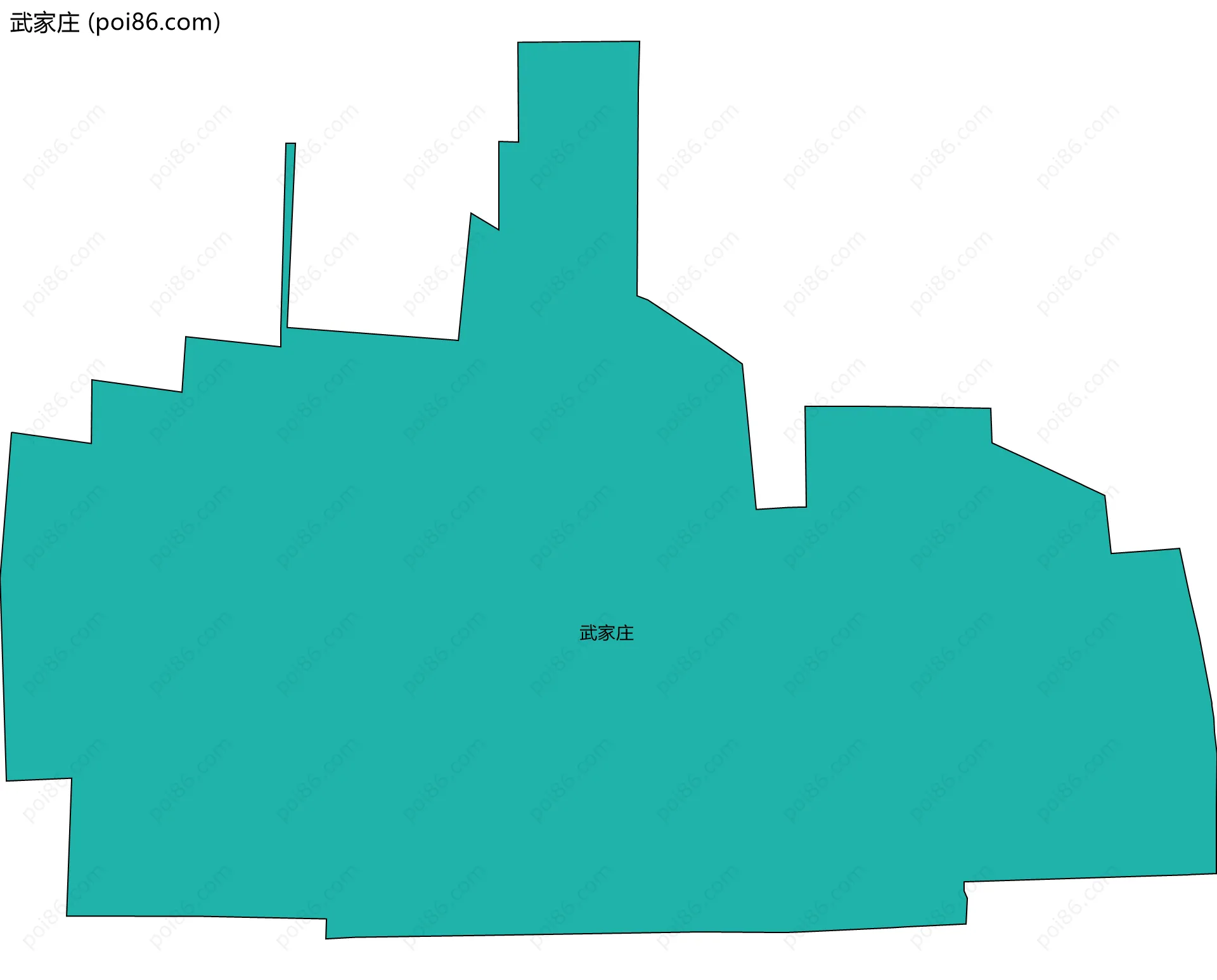 武家庄边界地图