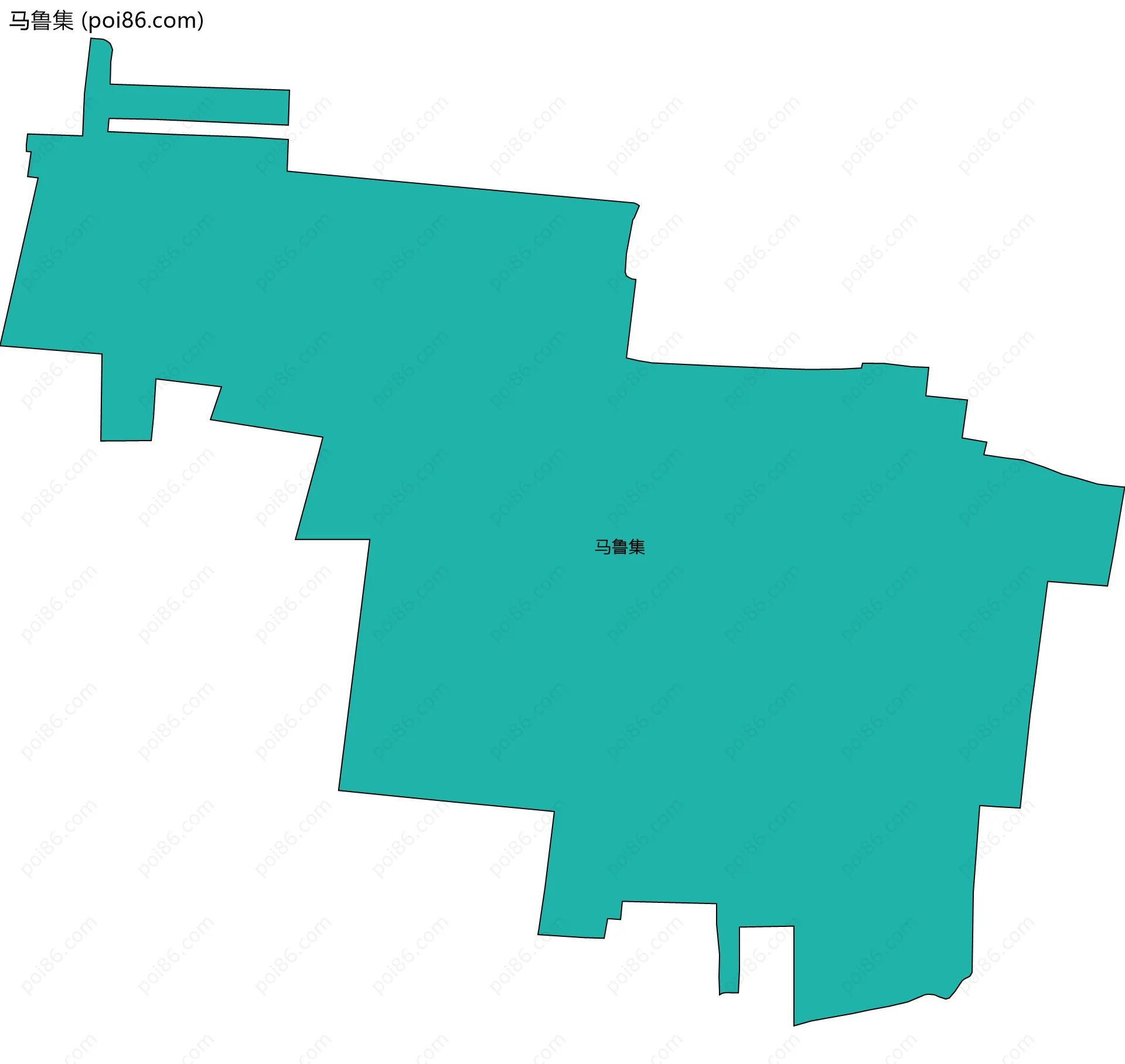马鲁集边界地图