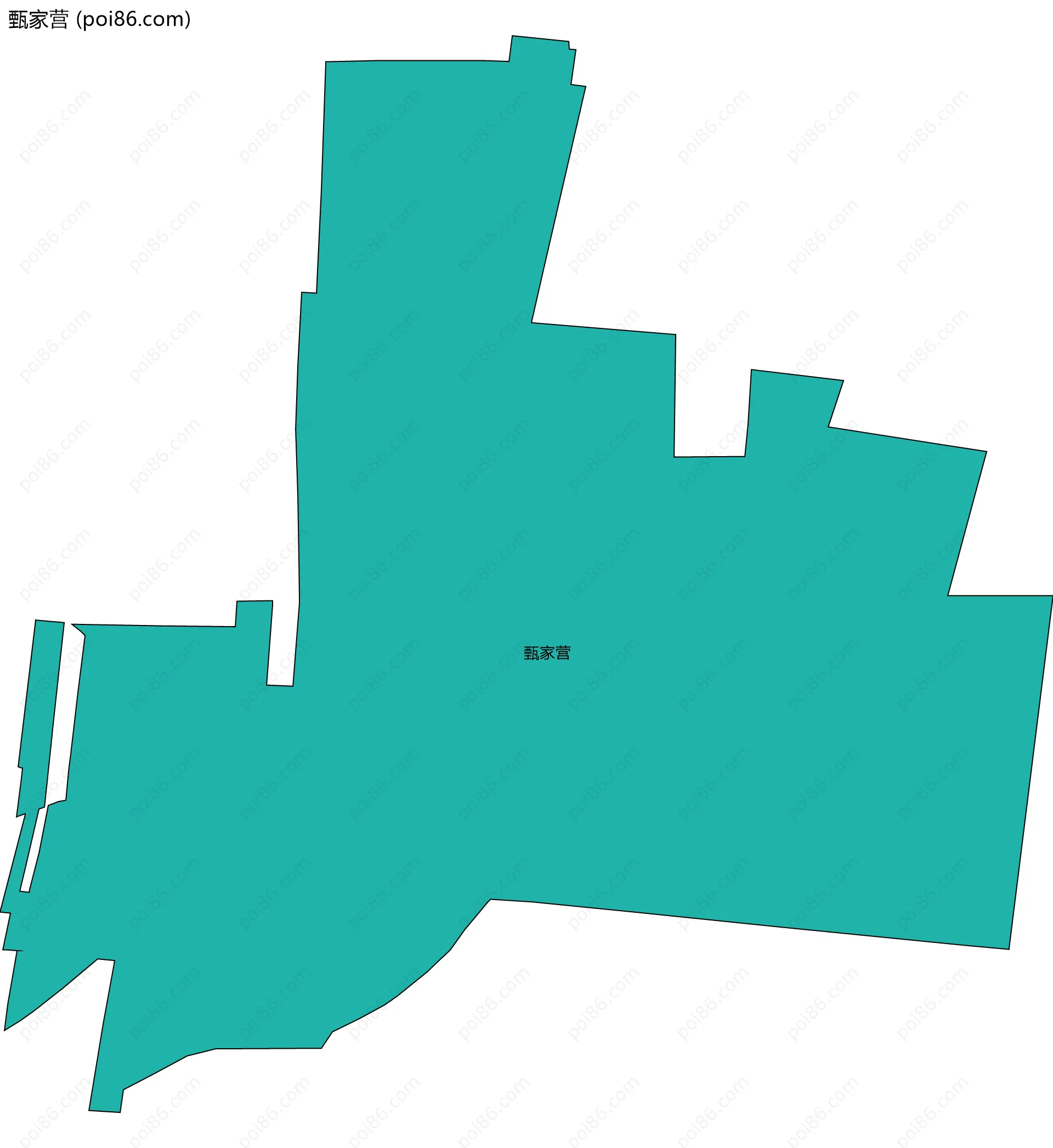 甄家营边界地图