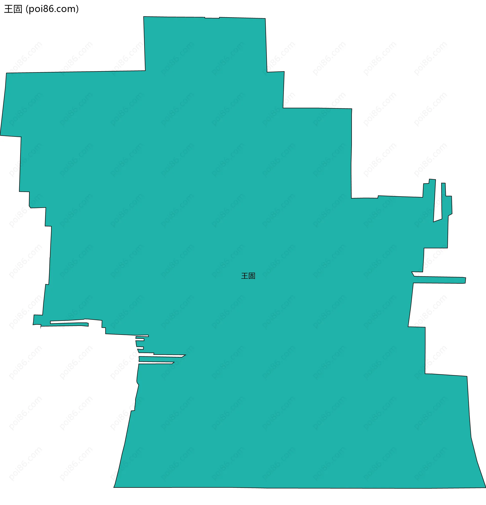 王固边界地图