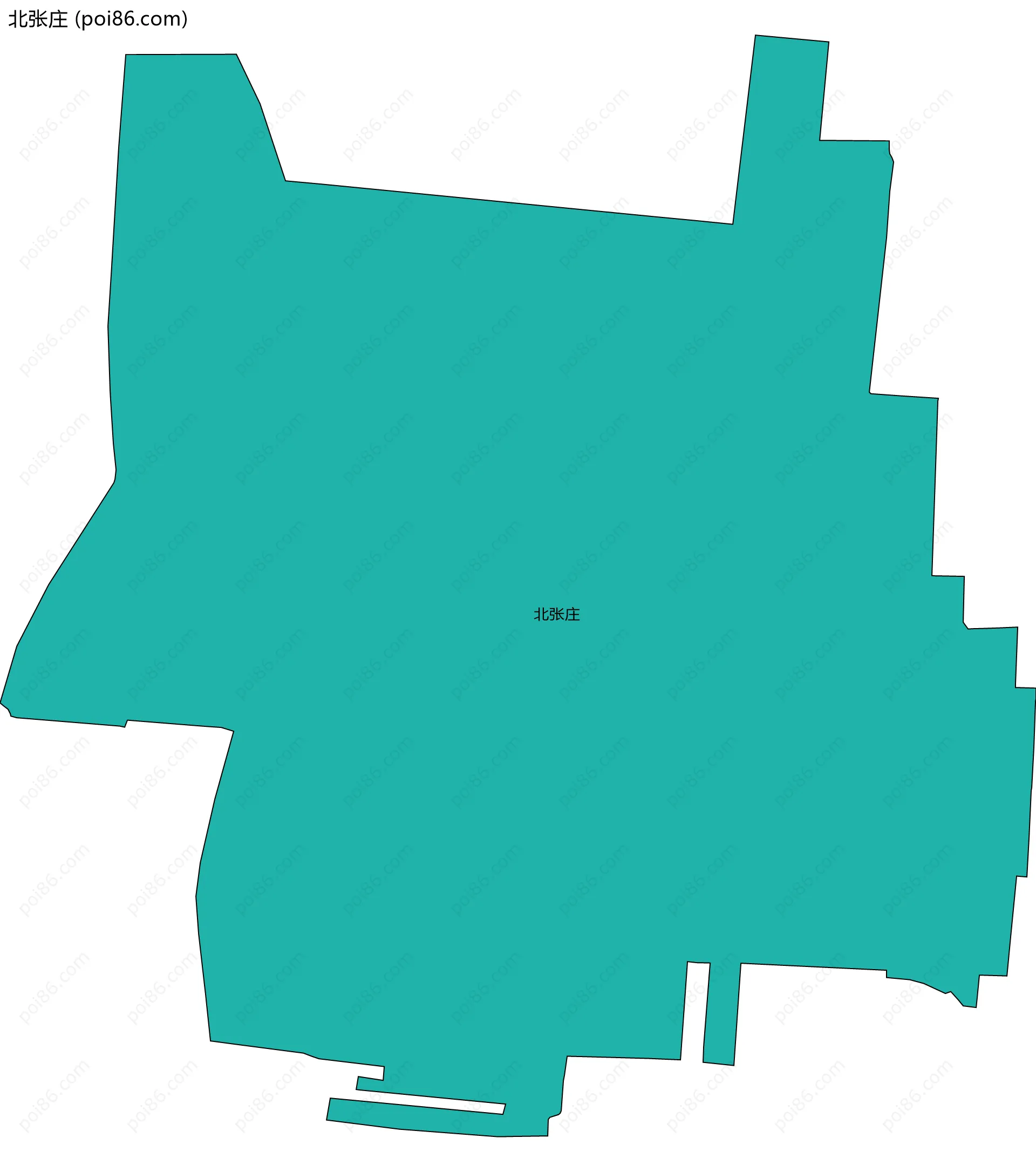 北张庄边界地图