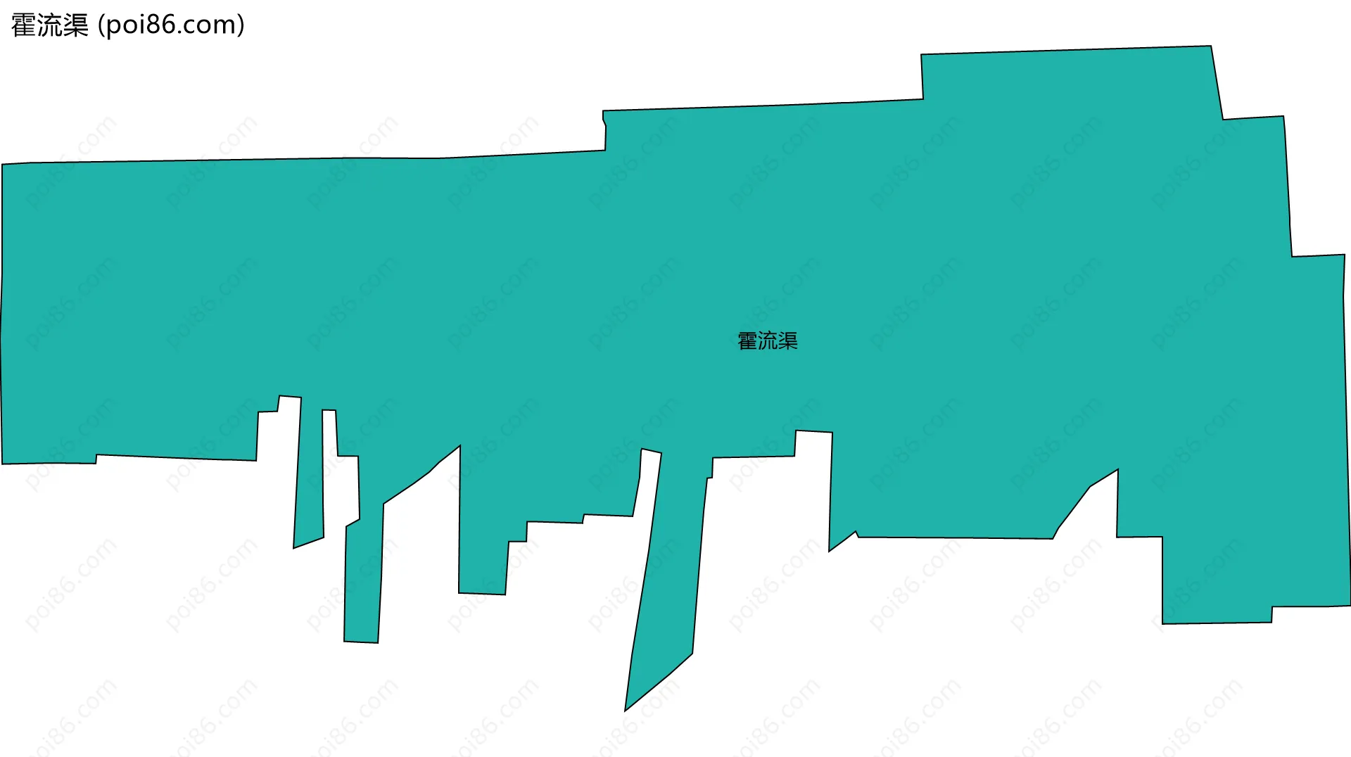 霍流渠边界地图