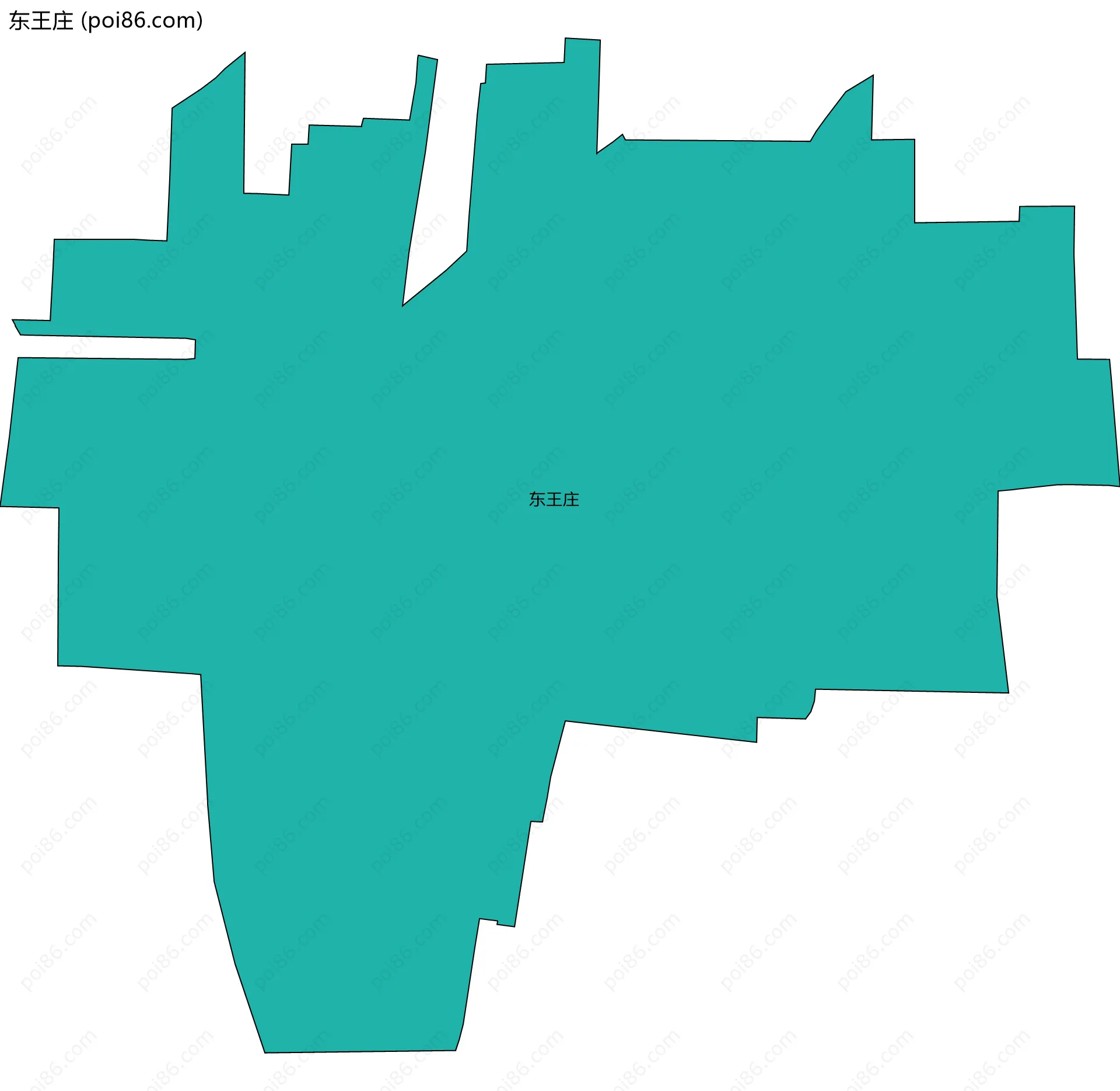 东王庄边界地图